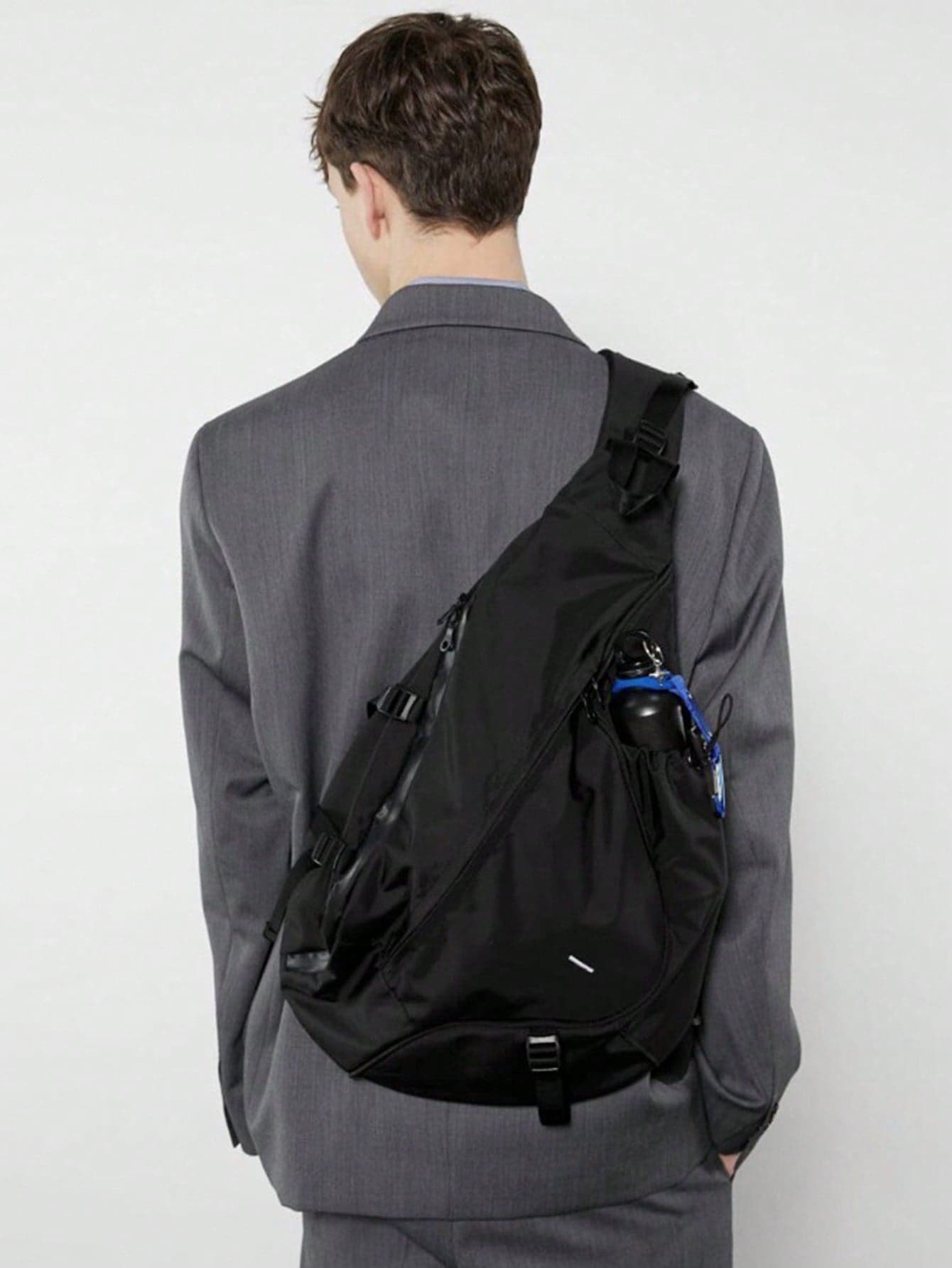 HGUL+BAG Large Capacity Men's Chest Bag, Casual Hiphop Travel Crossbody Bag, Nylon Storage Shoulder Bag, Waist Pack, Business Casual Valentine's Day Black Bag, College Shoulder Bag, Versatile Outdoor Hiking Large Capacity Multifunctional Casual Gift, Christmas, Thanksgiving Day Male Gift Bag Fanny Pack Bags Summer Back To School The Sporty Life Belt Summer Bag Springbreak Vacation Bag Pack Belt Bag Waist Bag School Supplies Side Bags Belts For Students Graduation Small Bag Body Bag Hiking Accessories, Thigh Bag, Camping, Holiday Essential, Camping