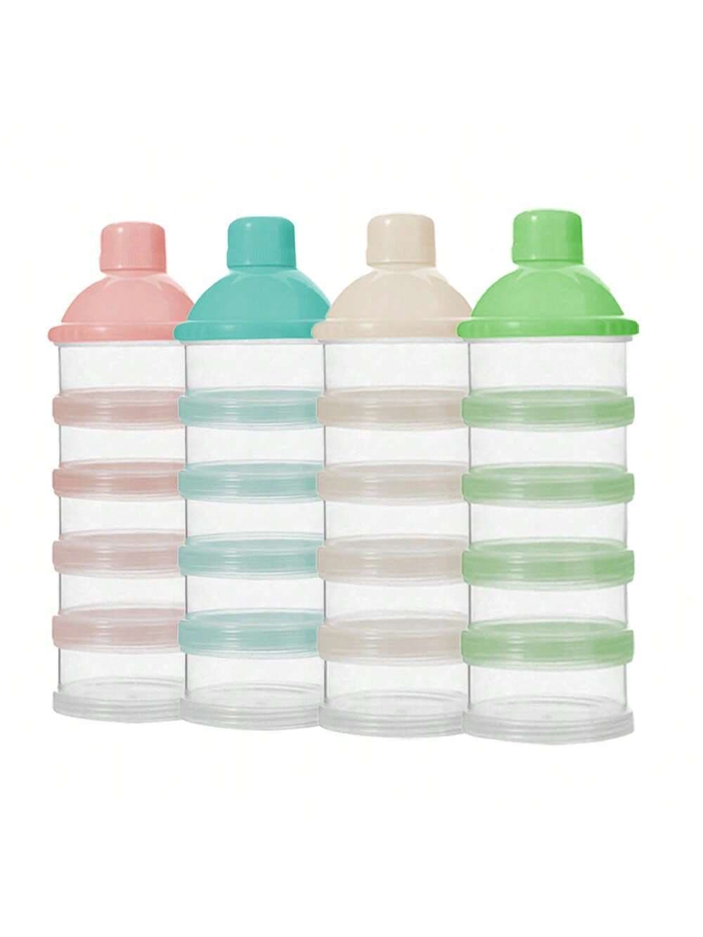 1pc 4/5 Layer Milk Powder/Baby Food Storage Container Box, Detachable Portable Design