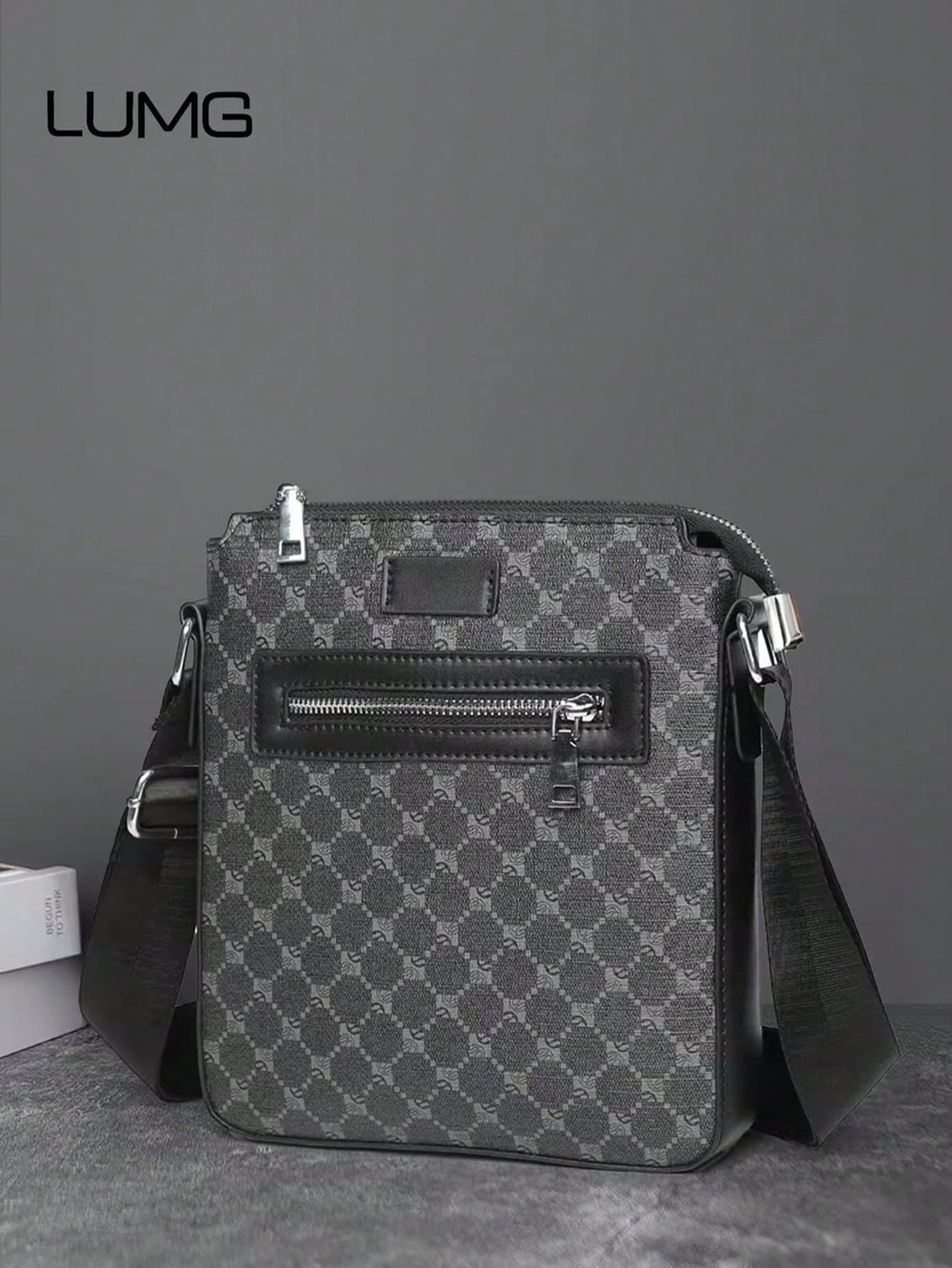 Men's Business Small Square Messenger Bag Casual Shoulder Crossbody Bag Crossbody Bag, Sling Bag, Chest Bag With Earphone, Hole Lightweight For School, Outdoor Christmas Gifts Scream Bag Winter Bag Thanksgiving Vacation Holiday Gifts Side Bag Tote Bag Gifts Retro Bag Gifts Valentines Bag Sling Bag Stickers Back To School Valentine Gifts Vintage Shoulder Bag