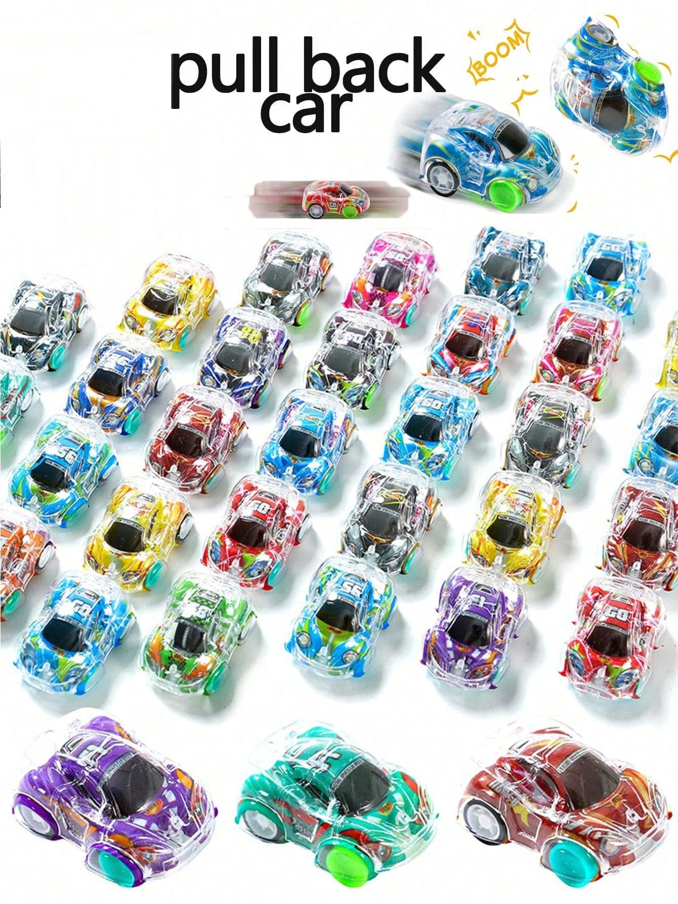 5Pcs/10Pcs/20Pcs/50Pcs Mini Pull Back Cars Playset,Toy Pull Back Racing Cars,Bulk Party Favors Treasure Box,Birthday Gift,Christmas Gift,Halloween Gift (Accessories & Toy Colors Sent Randomly, Manual Measurement May Have Slight Errors),Outside Toys,Ride On Toy,Goody Bag Fillers Toys,Party Bag Fillers Toys,Party Bag Fillers,Fidget Toys