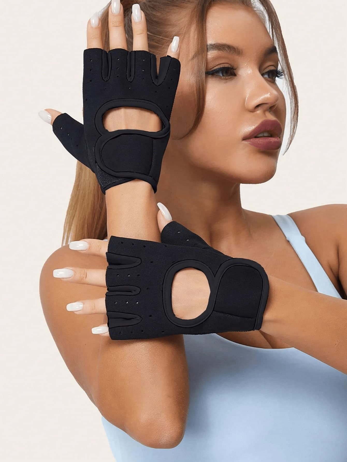1 Pair Unisex Half-Finger Fitness Gloves, Non-Slip Breathable, Suitable For Cycling, Weightlifting, Dumbbells And Other Sports, With Shock Absorption And Palm Protection Functions, Ideal For Sports, Beach Games And Various Occasions. Fitness Accessories, Sports, Gym, Home Workout, Boxing Gloves, Men's Fitness Gloves.