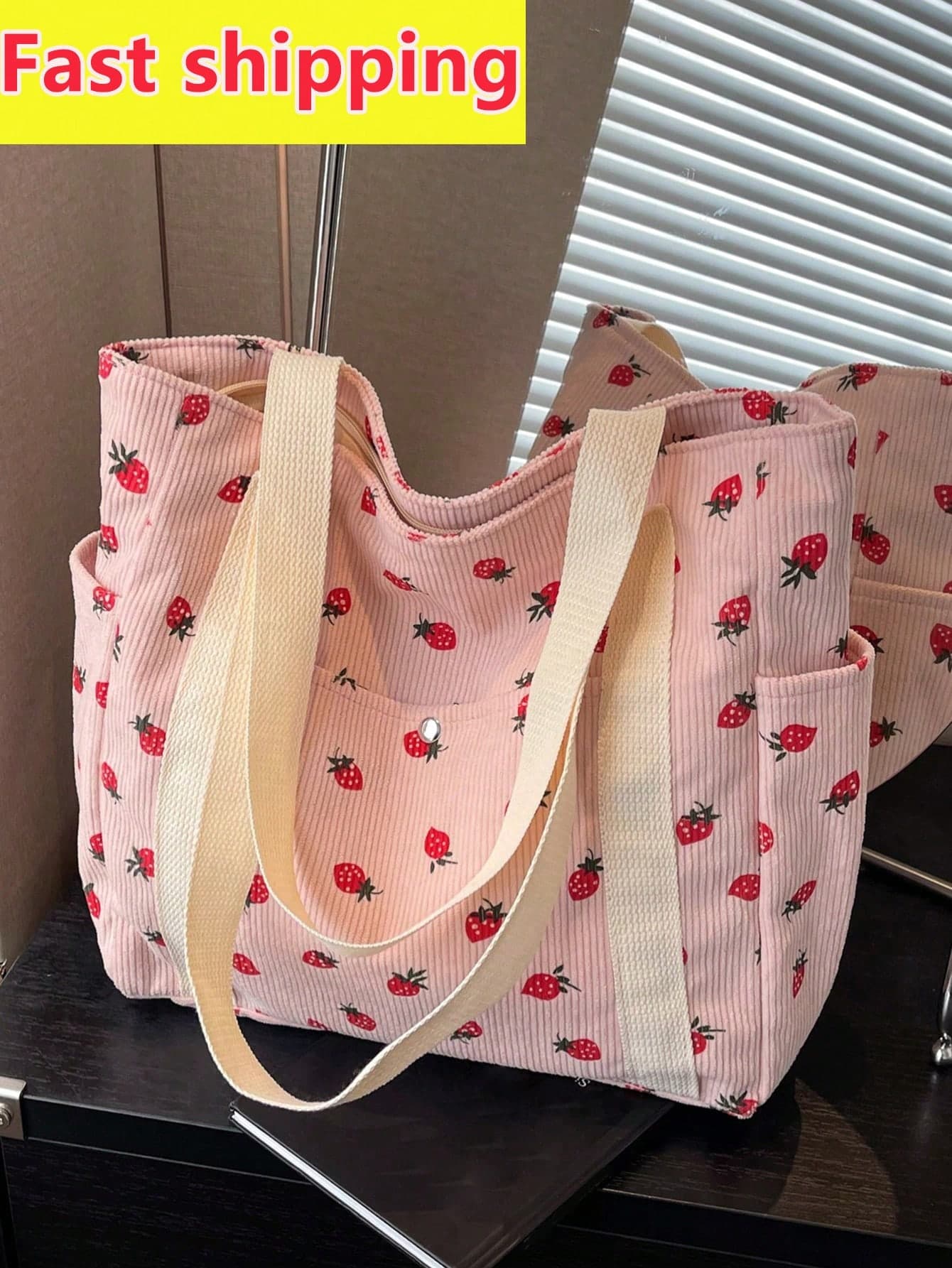 Fashion Solid Color Multi-Pocket Women's Tote Bag, Large Capacity Casual Outdoor Vacation Travel Shoulder Bag, Lightweight Multifunctional Shopping Grocery Storage Handbag, Simple Daily Commute Crossbody Bag, Suitable For School And Work Use