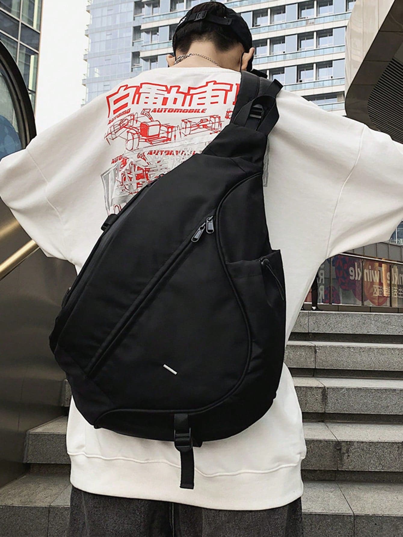 HGUL+BAG Small Square Bag Black Release Buckle Decor With Bag Charm For Daily, School Bag Sling Bag Sport Bag For High School University Student For Travel College School Shoulder Bag Crossbody Bag Side Bag Camping Sling Bags Spring Break Vacation Bag Pack Cross Body Bag School Supplies Purse Mini Bag Small Bag College Bag Sling Bag Side Bags New Life Items For Students Men Essentials Purse Essentials Anime Small Bag Body Bag Pouch Canvas Tote Bag Festival Phone Bag , Valentines Gifts, Thigh Bag, Easter, Holiday Essential, Camping, Hiking Bag