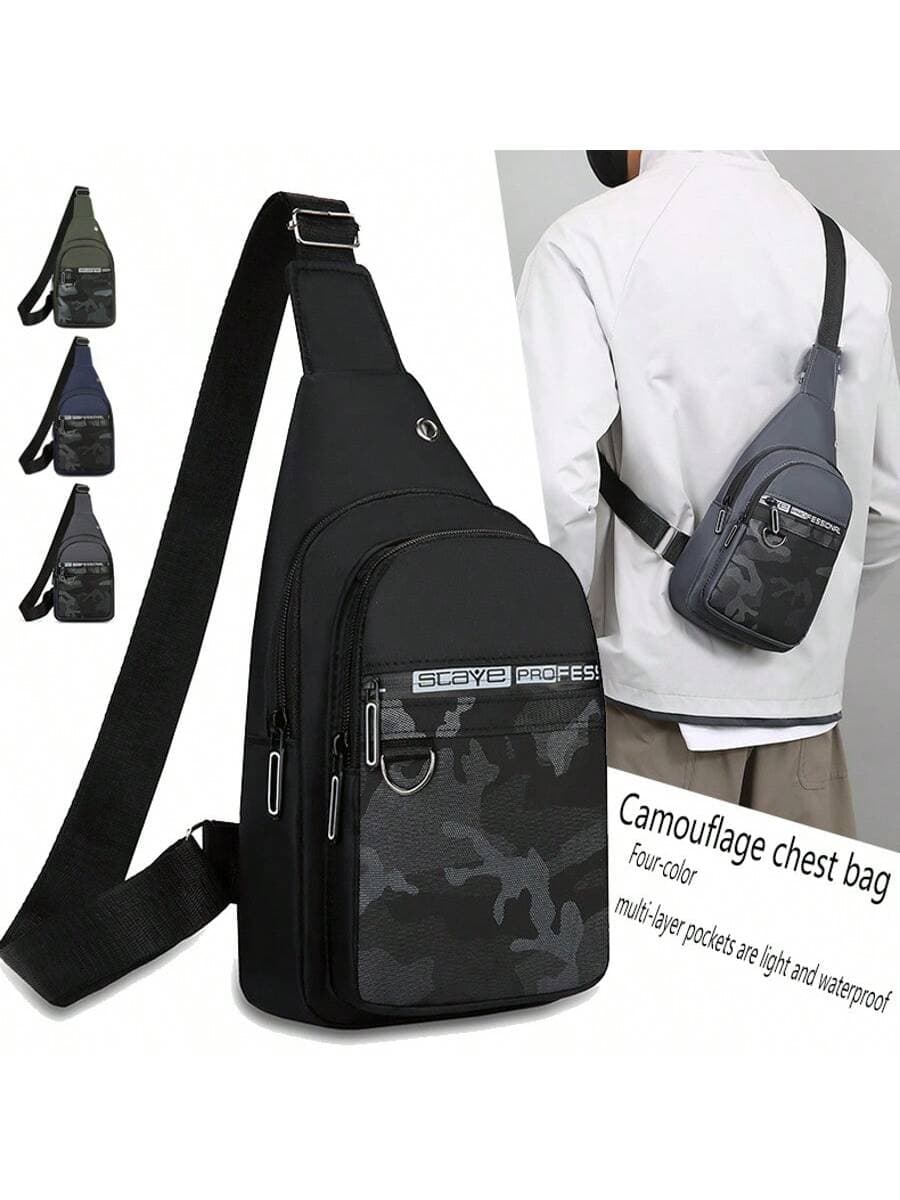 Men's Shoulder Bag Chest Bag, Suitable For Teen Summer Casual Outdoor Athletic Or Vacation Travel Or Graduation Gifts Or Birthday Dress Accessories,Y2k