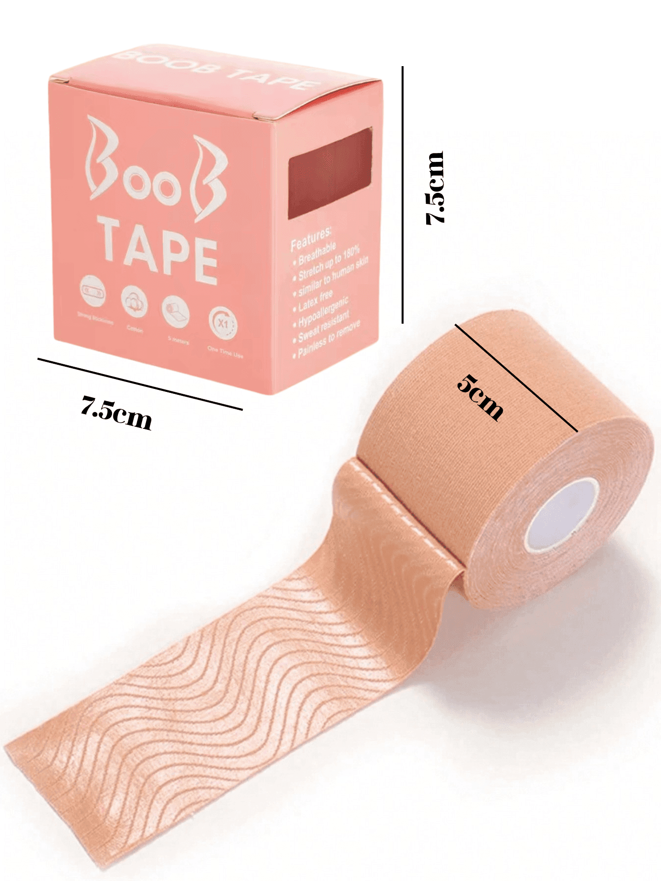 Boxed Breast Tape, Push-Up Bra Bandage, Invisible Adhesive Breast Petals For Women