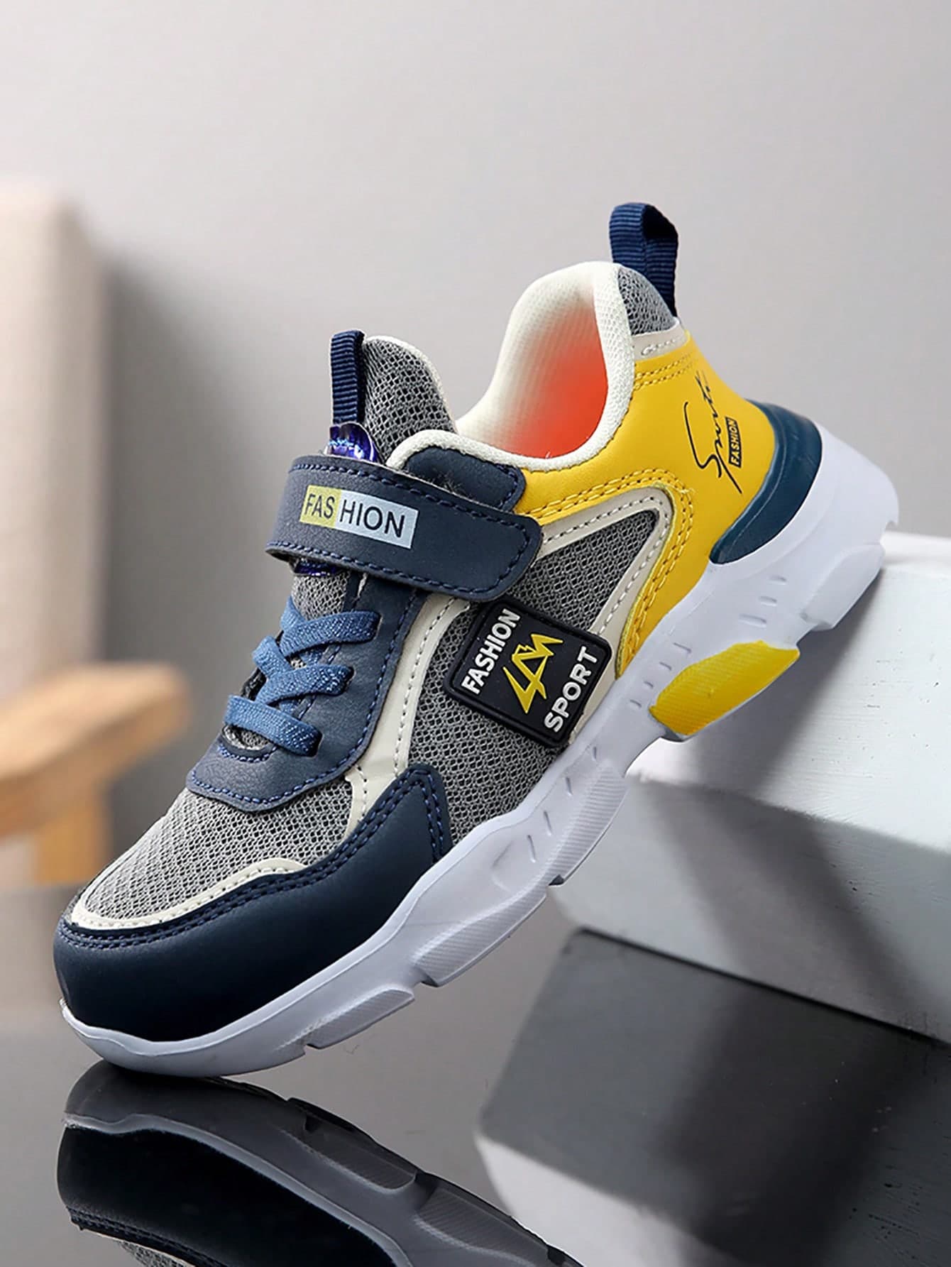 Children's Mesh Breathable Sports Shoes, Lightweight Boys' Casual Sneakers For School, All Season