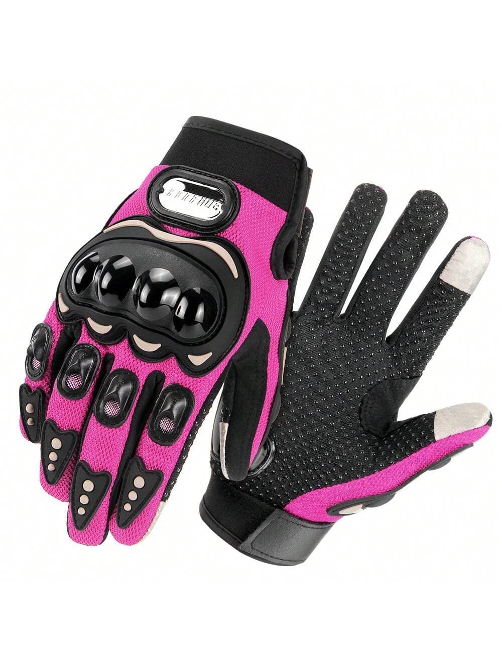Summer Motorcycle Gloves, Breathable Outdoor Sports Gloves, Motocross Riding Gloves, Touchscreen Street Bike Protective Gear, Unisex, Black, Red, Blue