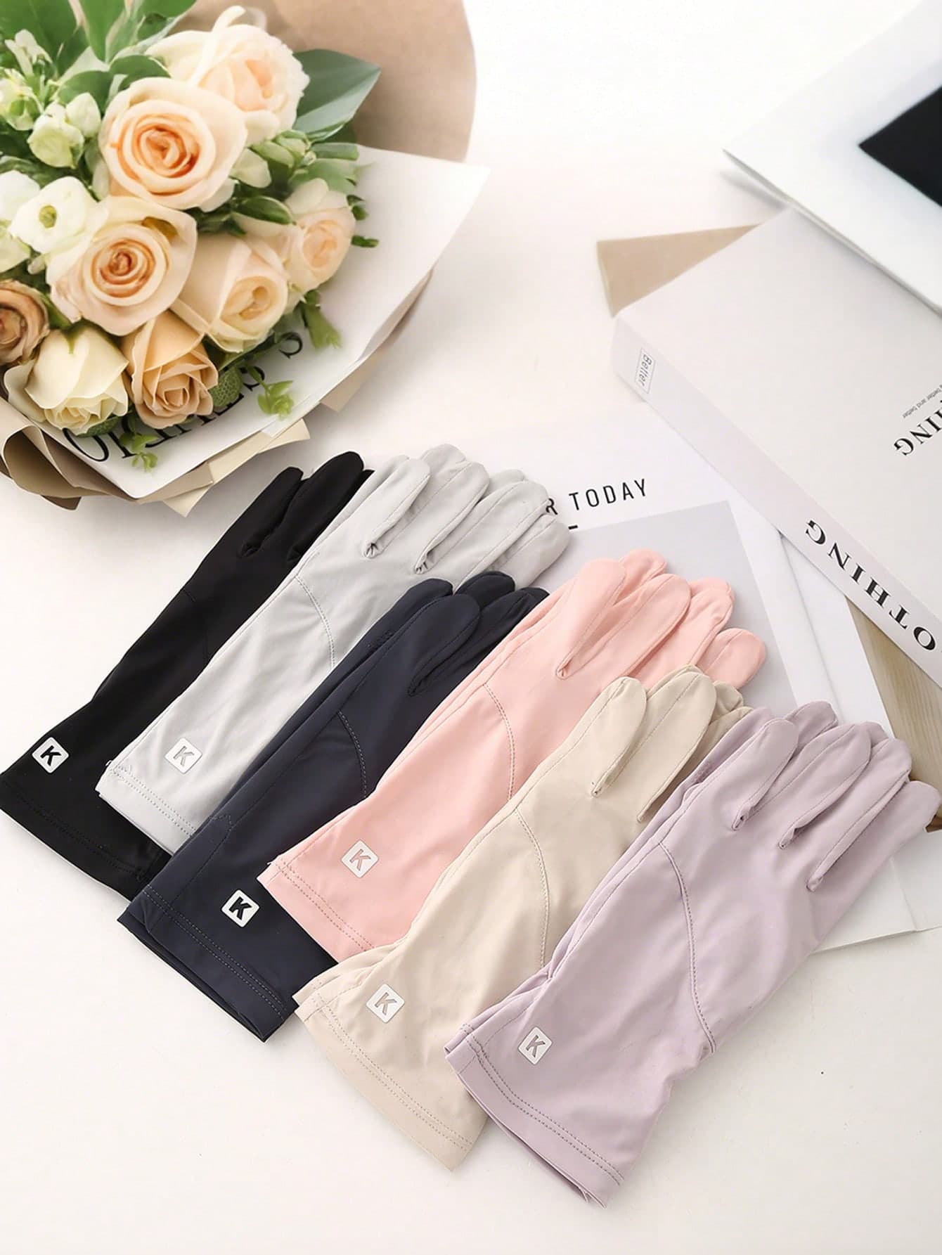 Women's UV Protection Sunscreen Gloves, Made Of Ice Silk Material - Cool Touch, Ultra-Thin, Lightweight And Breathable, Ideal For Summer Outdoor Cycling, Affordable And A Great Gift Choice