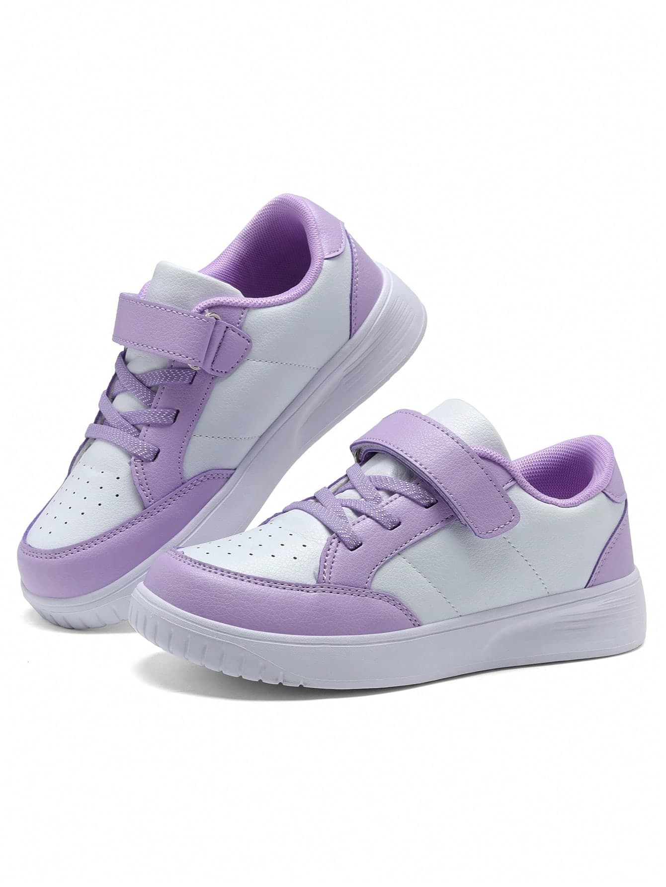 Kids' Sports Shoes, Low Top Canvas Shoes For Boys & Girls, Anti-Slip, Hook & Loop, Comfortable & Versatile