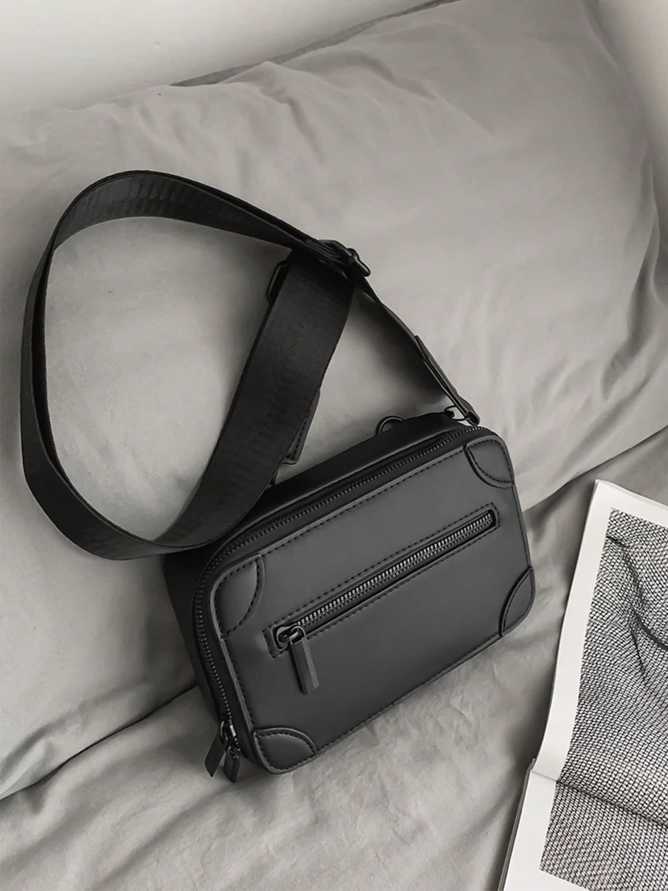 Men's Stylish Square Crossbody Bag Sling Bag,Casual Box Shape Shoulder Bag,Small Messenger Bag For Valentine's Day Gift,Father's Day Gift,College,Travelling,Commuting Sling Bag For Men Business Small Bag For Men Body Bag For Men Mobile Phone Bag Side Bag Pouch Camera Bag Festival Valentine'S Day, Easter, Tote Bags For University