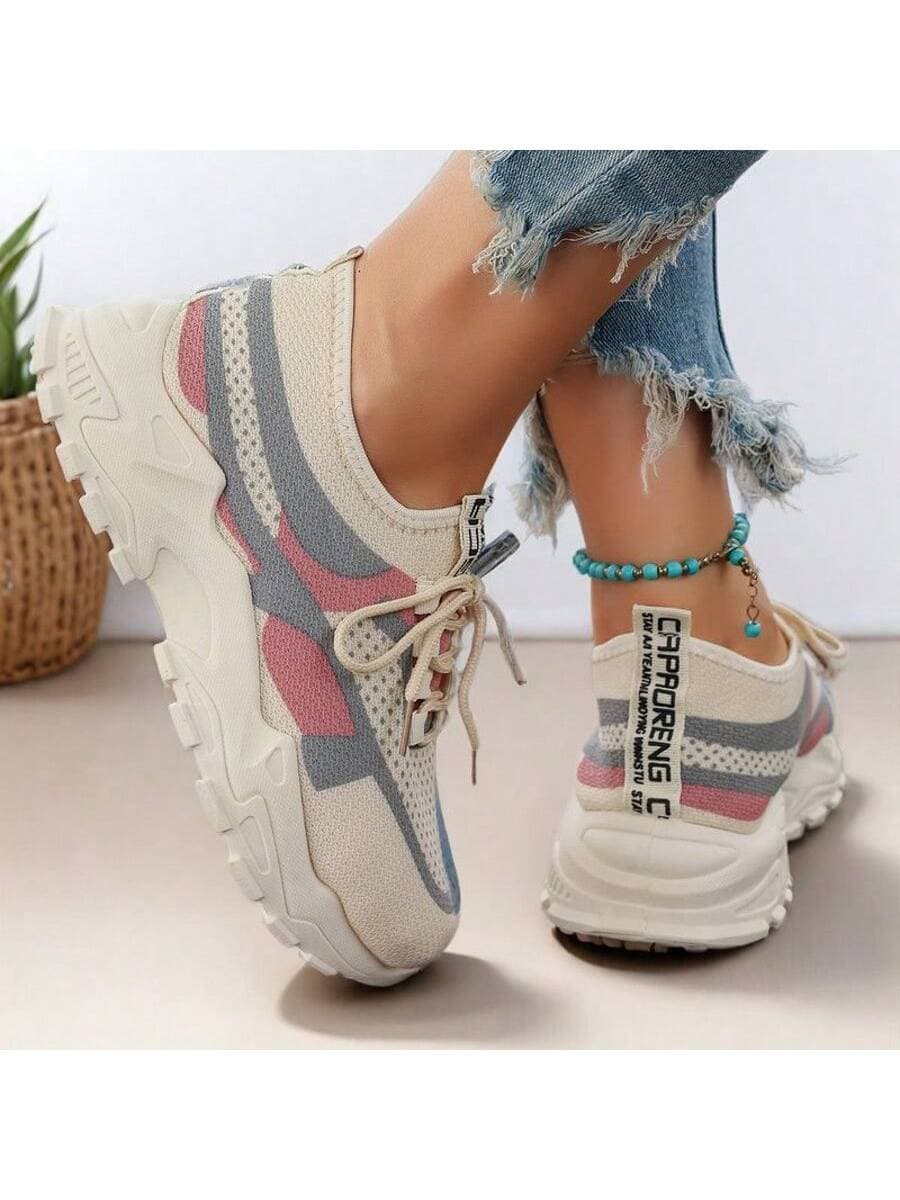 Women's Casual Sneakers For Work, Non-Slip Soft Bottom Shoes, Versatile Breathable Lady Shoes