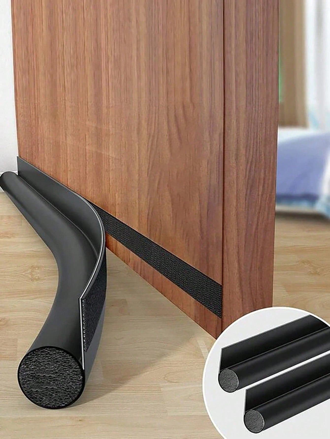 1/2pcs Plain Door Sealing Strip Baby Room Sound Insulation And Dustproof Sealing Strip Curry Leather Single Side(Separate Packaging)