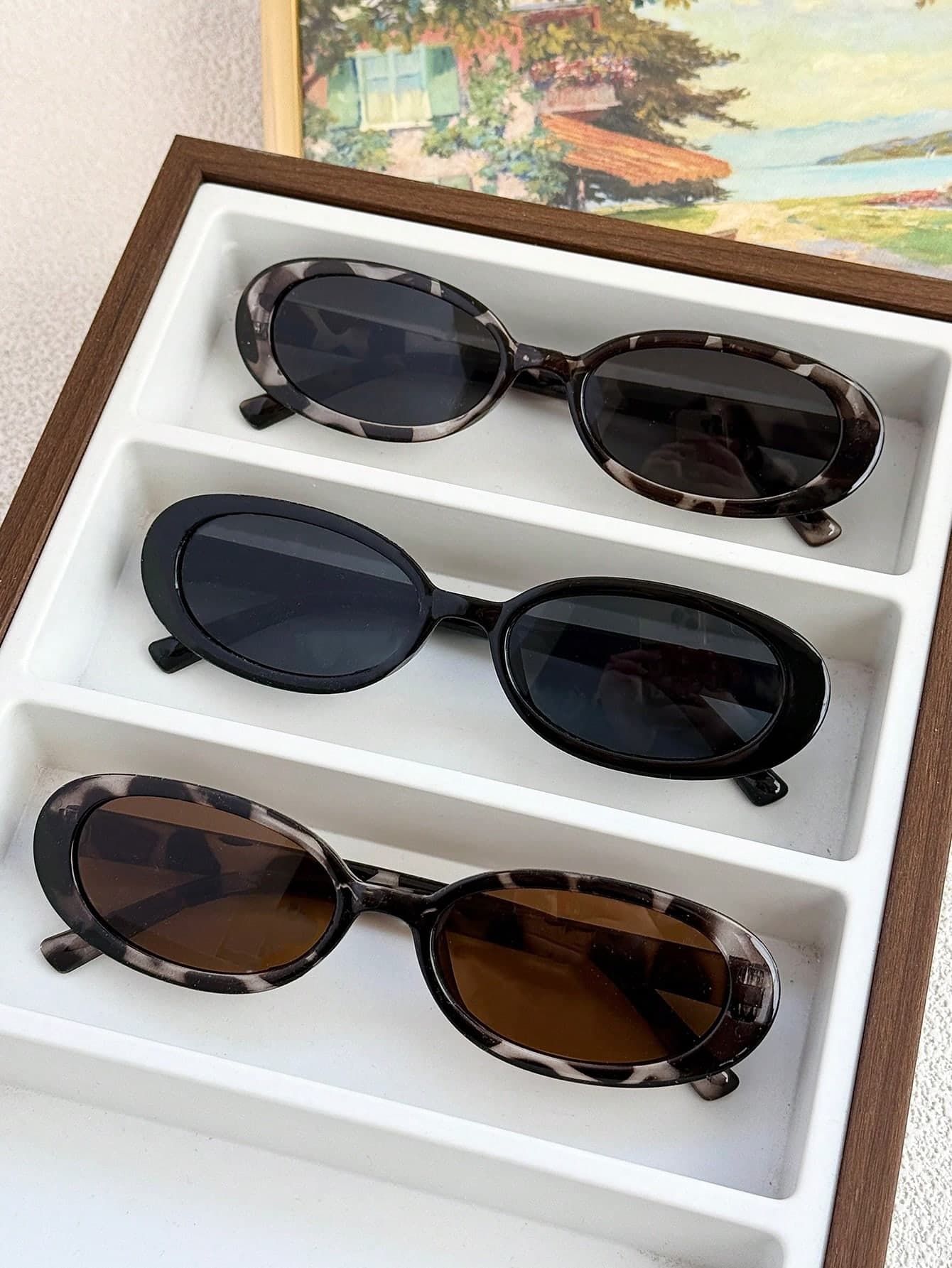 3pcs/Set Women's Fashion Glasses, Elegant For Beach Party, Runway, Street Photography For Summer Beach Vacation,Outdoor,Travel