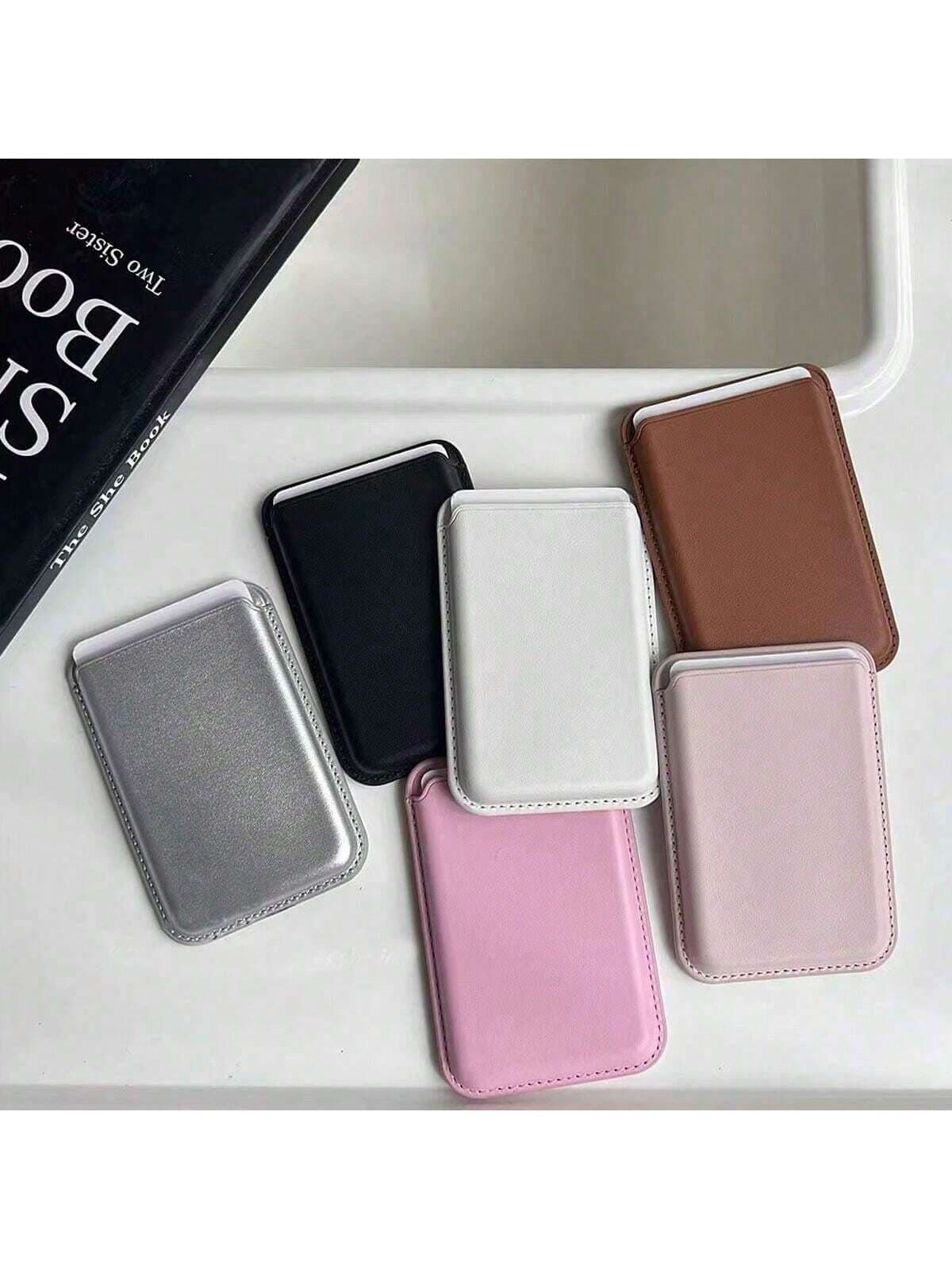 12pcs Minimalist Card Holder Magnetic Insert Compatible With IPhone 15 Pro/14/13/12 Pro Max Phone Case, Leather Card Holder Slim Card Wallet, N52 Magnet For Check ID Business Card, Gifts For Mother, Family, Friends, Birthday, Holiday Card Cover