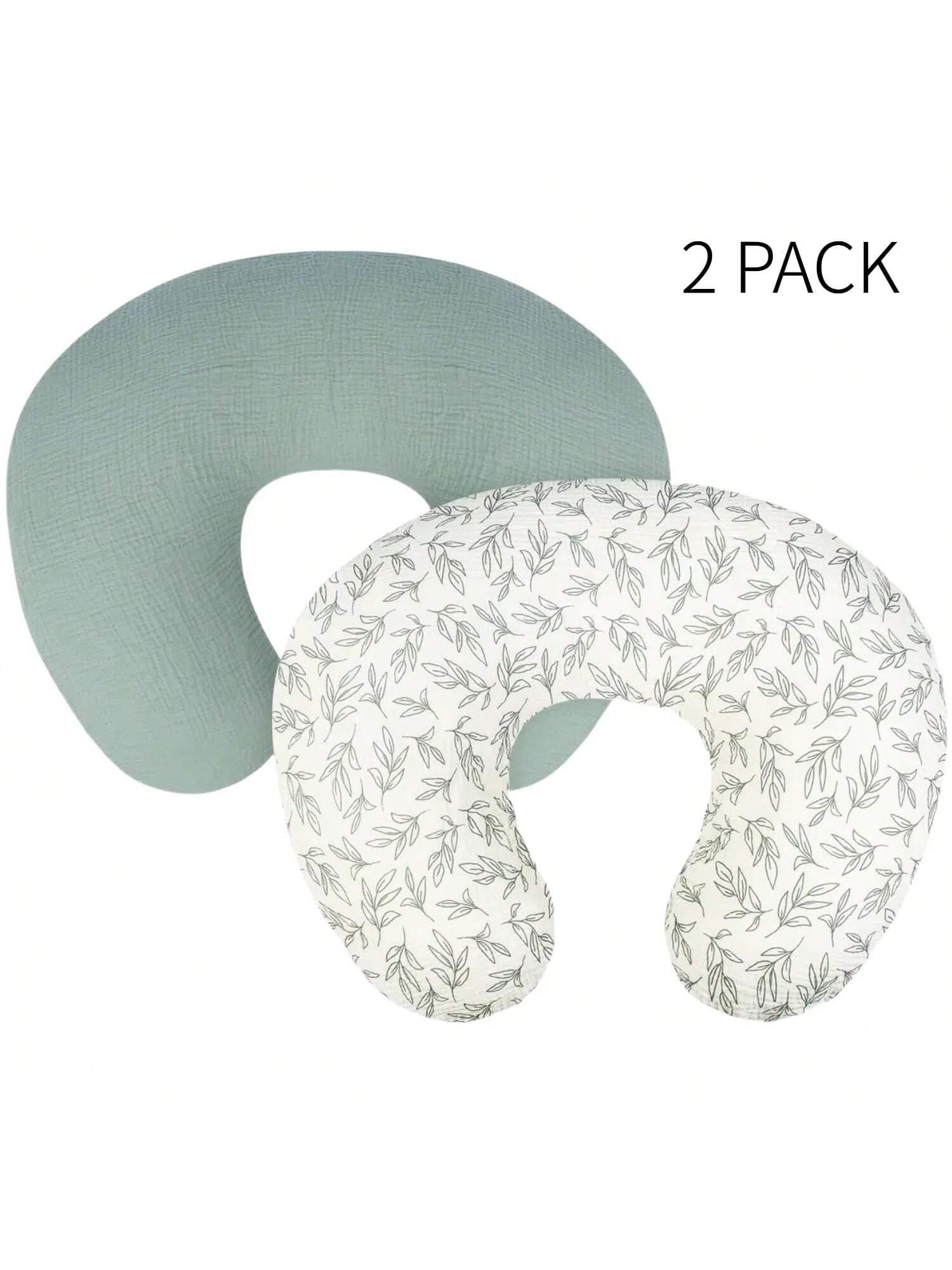 Cotton Muslin Nursing Pillow Cover, Soft & Cute, Suitable For Nursing Pillow, Newborn Baby Boys & Girls
