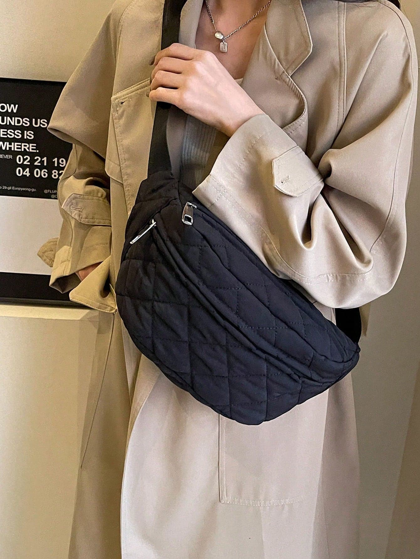 Lightweight, Minimalist Embroidered Chest Pack/Waist Pack/Phone Pouch