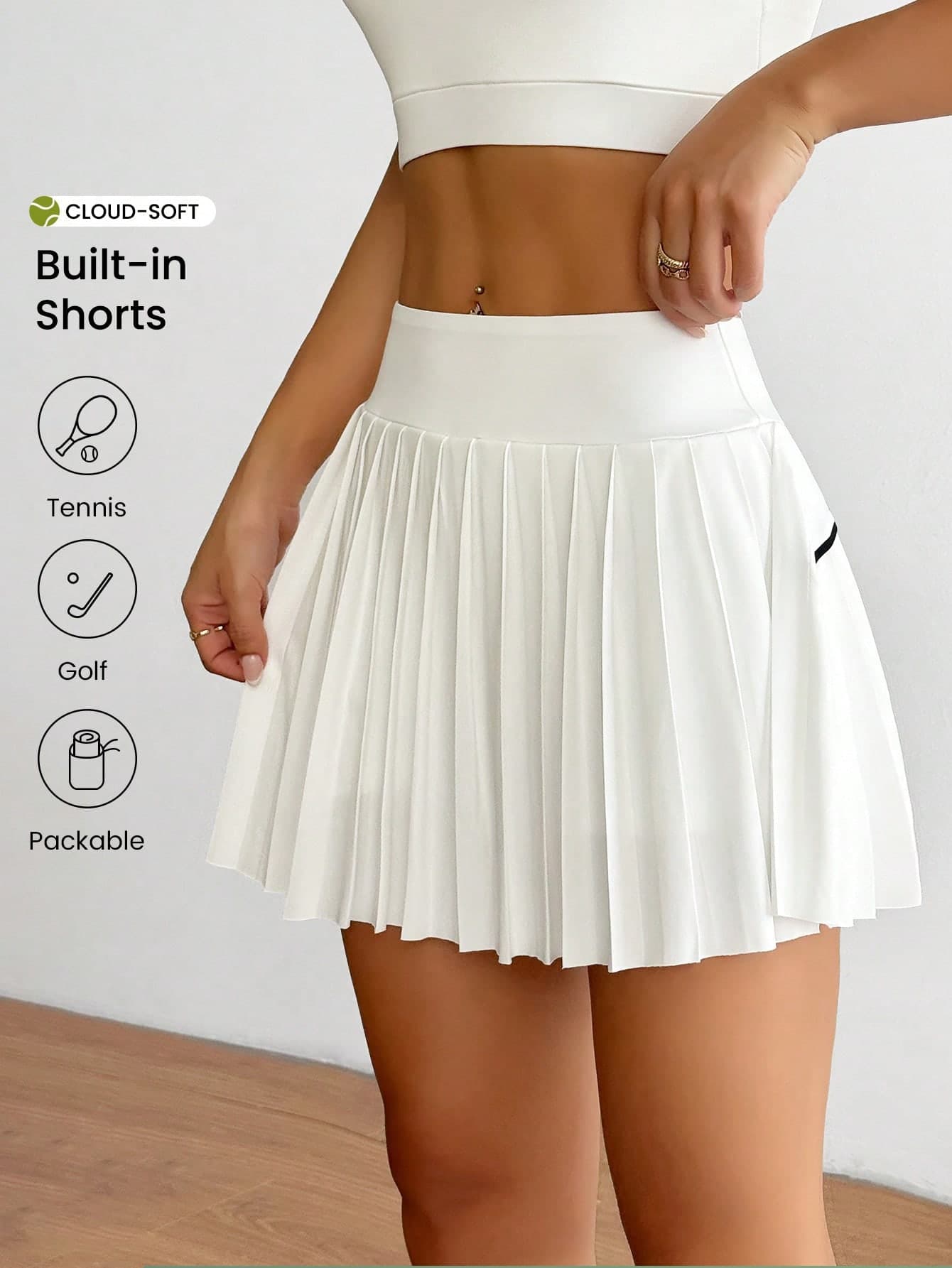 CourtClass CourtClass Women's Pleated Casual Sports Skorttennis Skirt