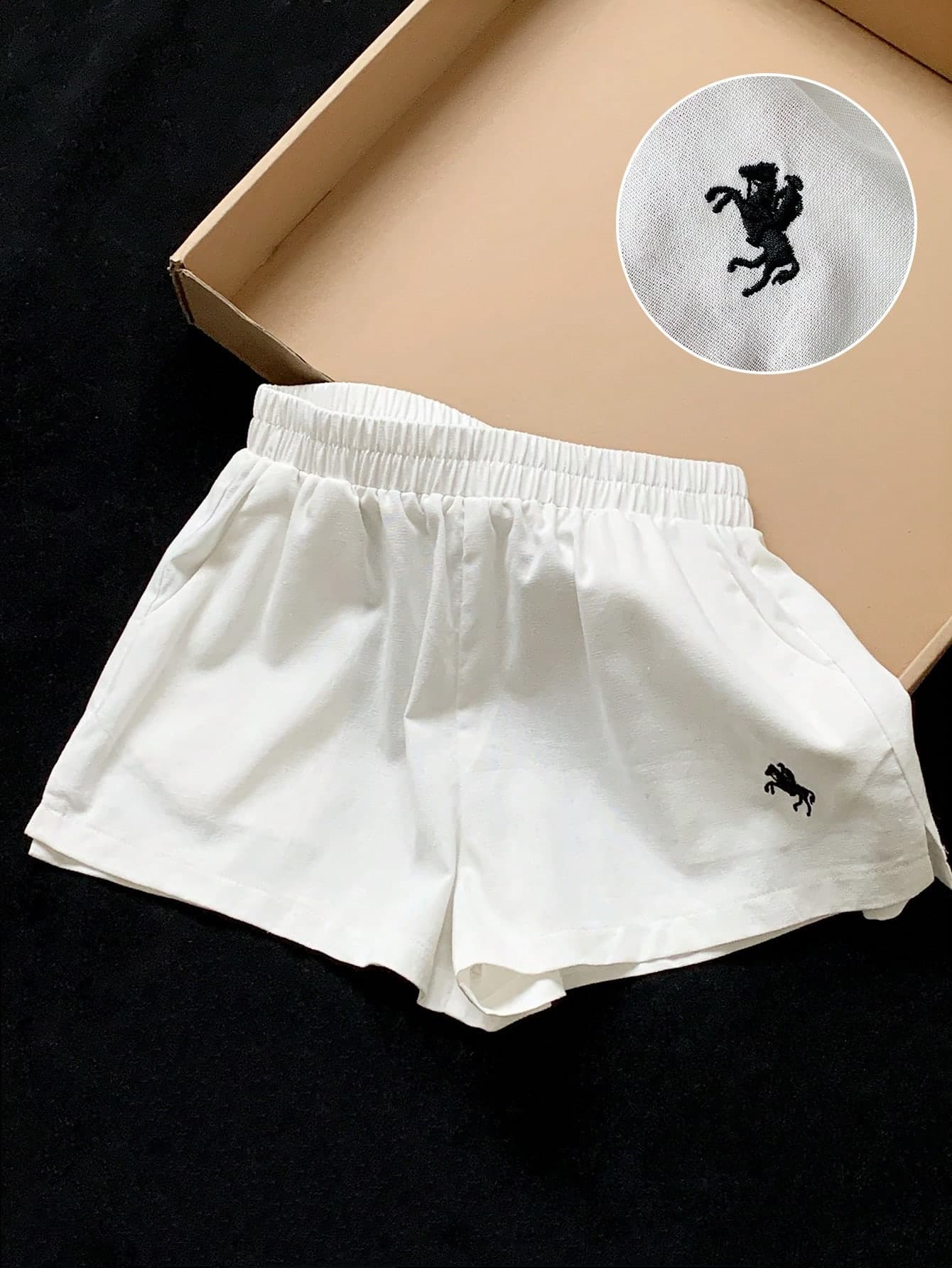 Comfortcana Women's Casual White Mini Shorts: Woven Fabric With Pocket Detail For Everyday Comfort