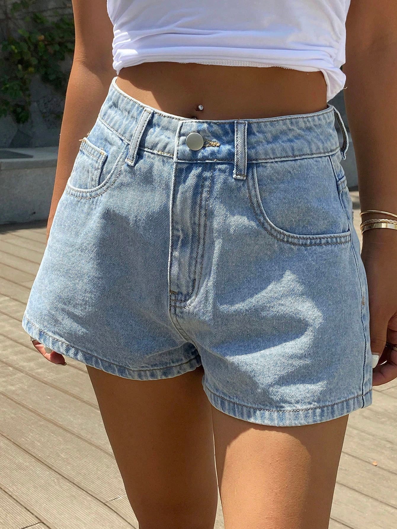 DAZY Women's Summer A-Line Casual Street Denim Shorts, Sexy & Chic Jorts