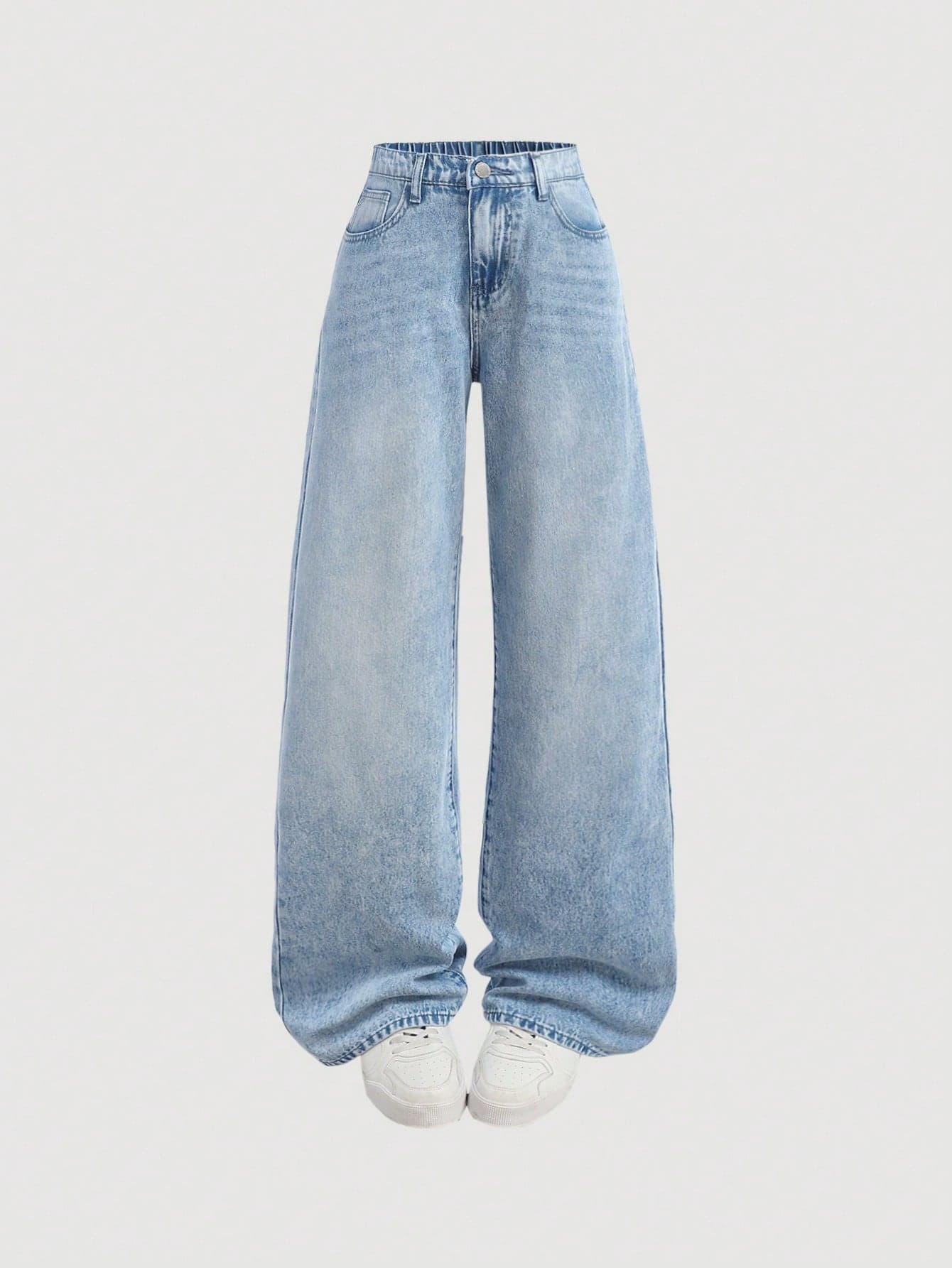 SHEIN Girlism Teen Girl Y2K Loose Fit Casual Jeans With Pockets And Wide Legs Fall Winter