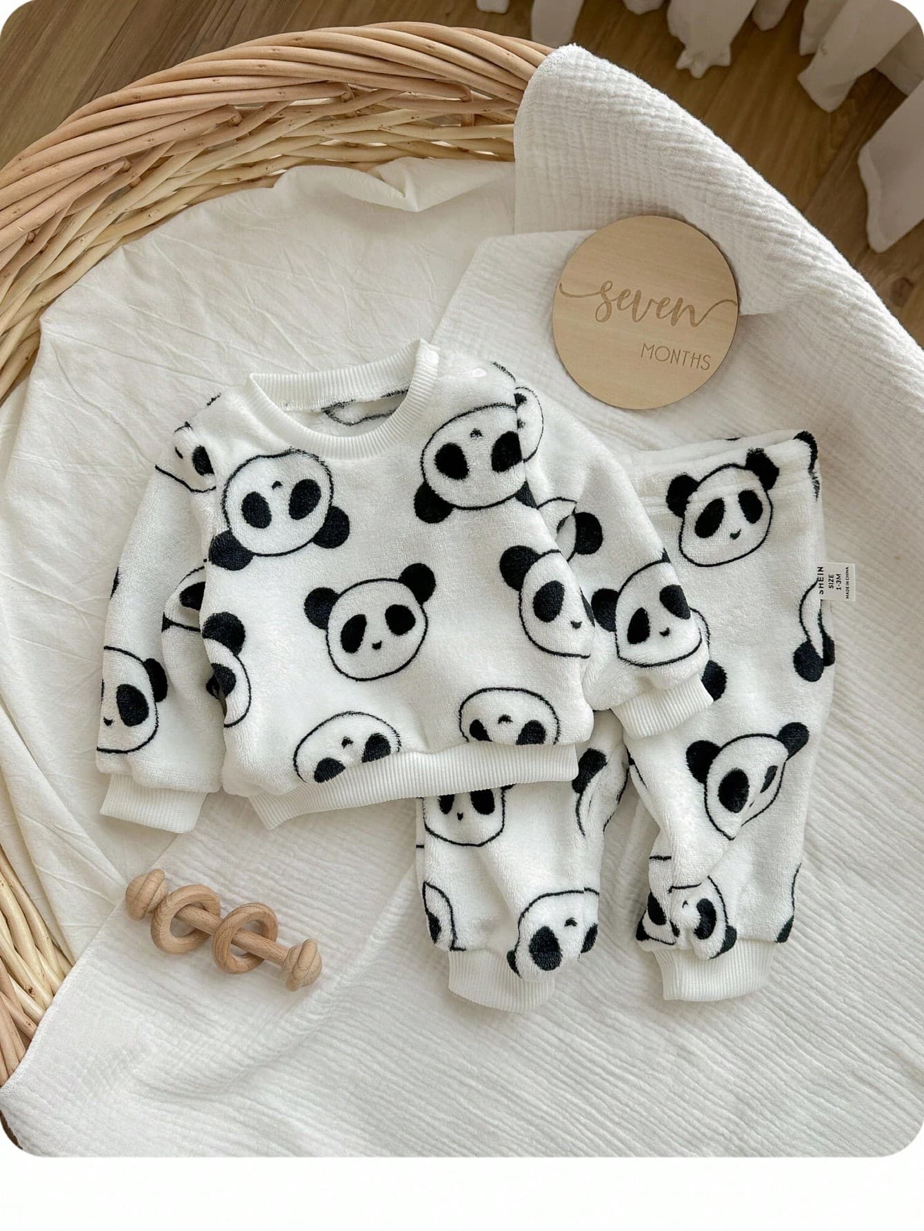 Newborn Baby Girl Cute Cartoon Panda Print Long Sleeve Pajama Set,Casual Sleepwear For Autumn/Winter Clothes Pjs Animal Unisex Fall