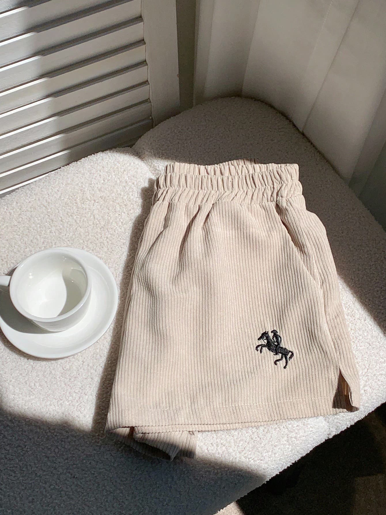 Comfortcana Apricot Wide-Leg Corduroy Shorts With Pockets Comfortable And Stylish For Everyday Wear Women Shorts Comfortable Shorts Soft Shorts