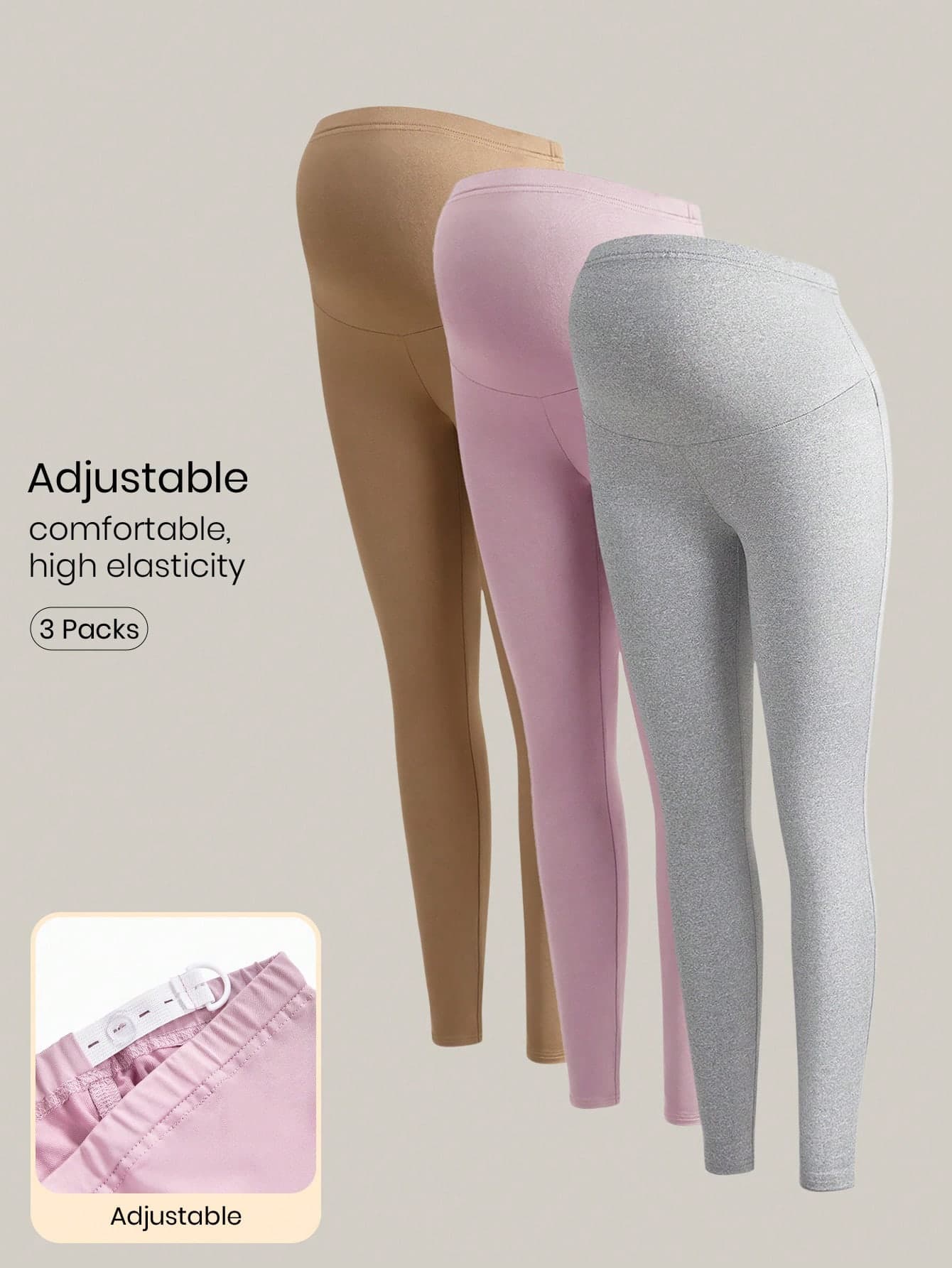Modmama Maternity Casual Solid Color High Waist Leggings Maternity Leggings Pregnancy Pants Stretchy Pants Women Bottoms Cotton Leggings Women