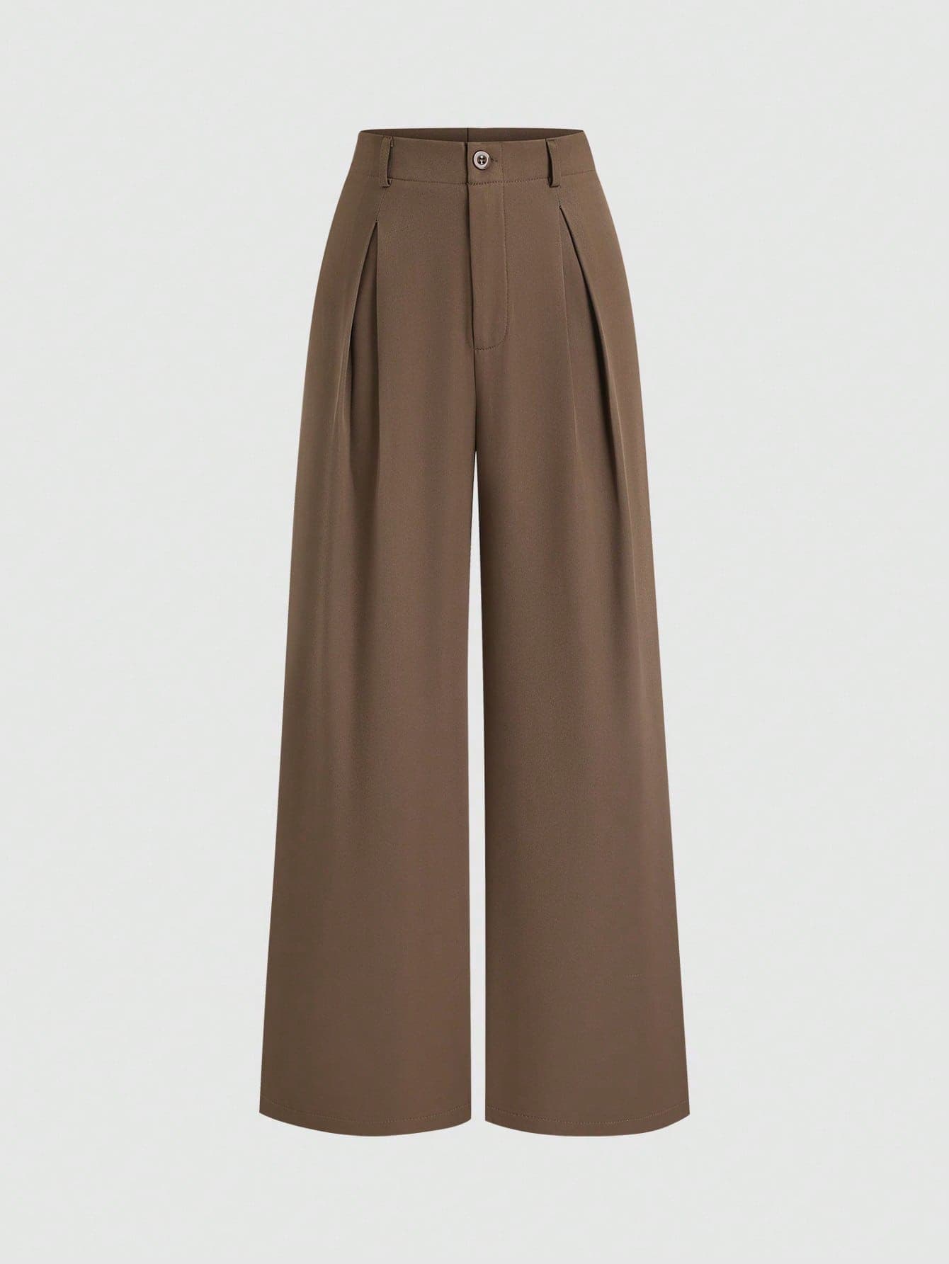 Sweetra Women's Vintage Elegant Jacquard Pleated Wide Leg Pants, Autumn/Winter