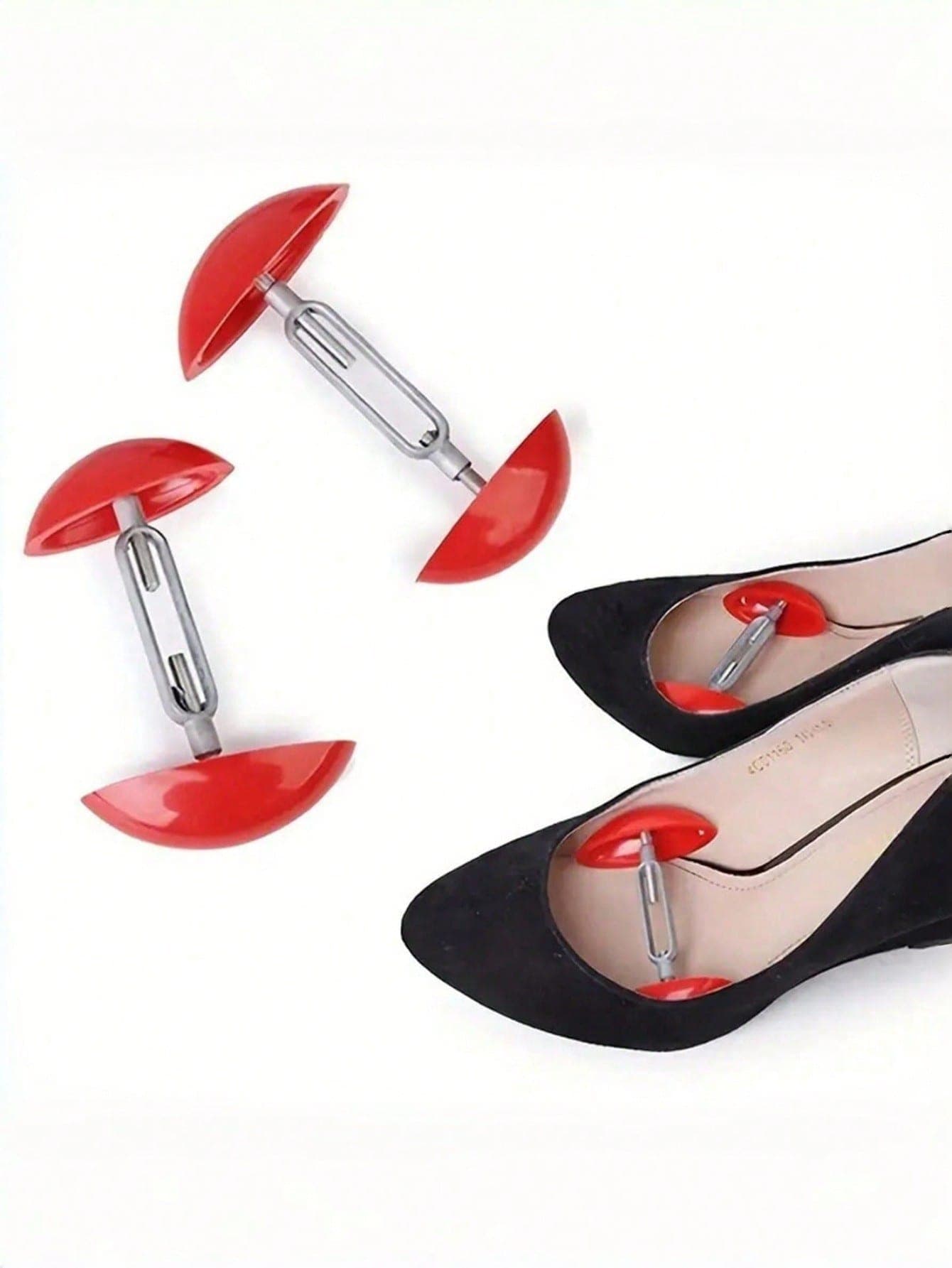 1 Pair Adjustable Shoe Stretcher Plastic Portable Footwear Width Extender For Men Women Shoes Comfort Relief Tool Home Travel Shoe Care Accessories