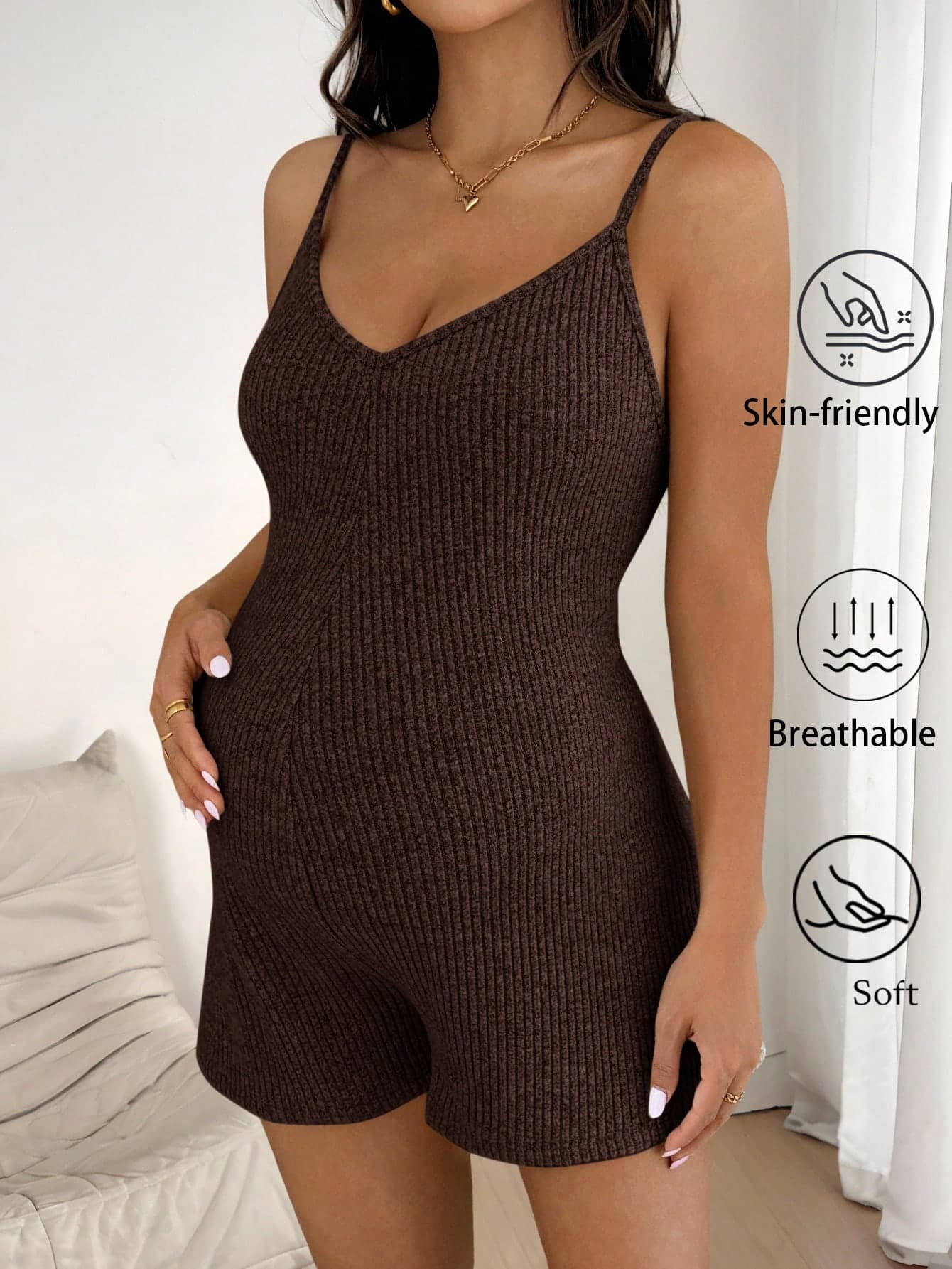 Slowluna Maternity Clothes Jumpsuit Adjustable Strap Solid Color Casual Romper Bodysuits For Body Suit Womans Rompers Bodysuit