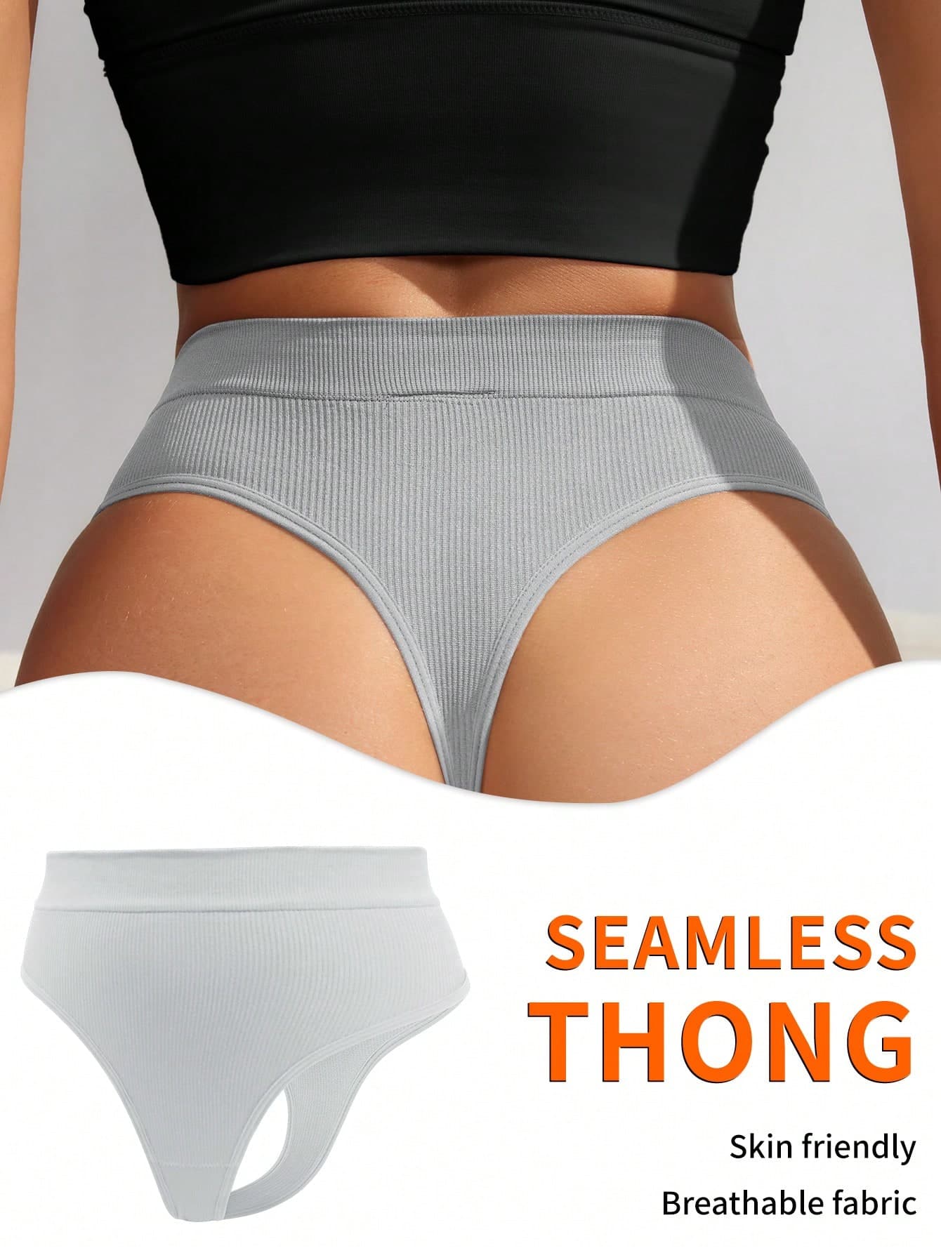 SHEIN 1pc Women's Seamless Minimalist Comfortable Thong Panty