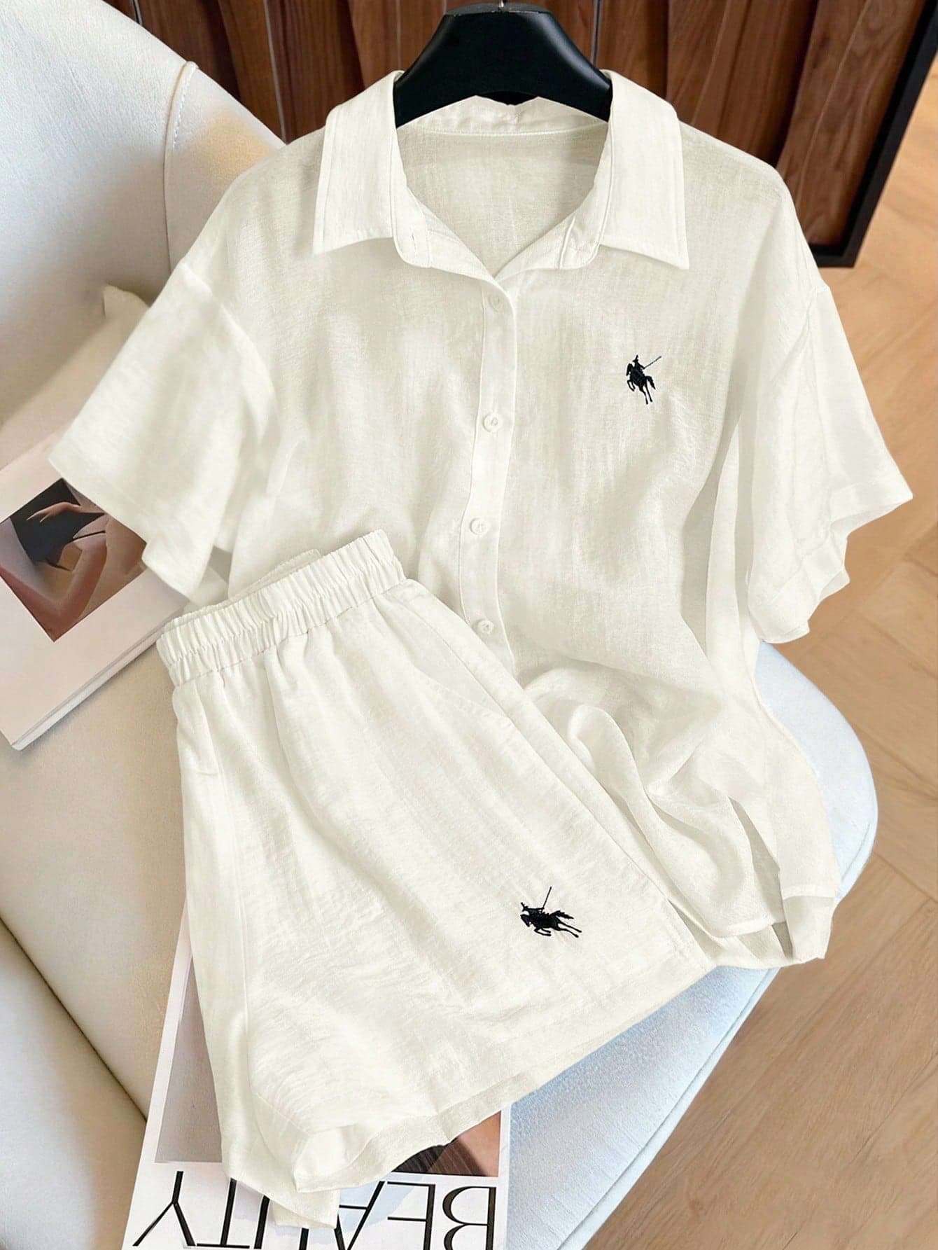 Resyla Vintage Casual Loose 2 Pieces Set, Fashion Versatile