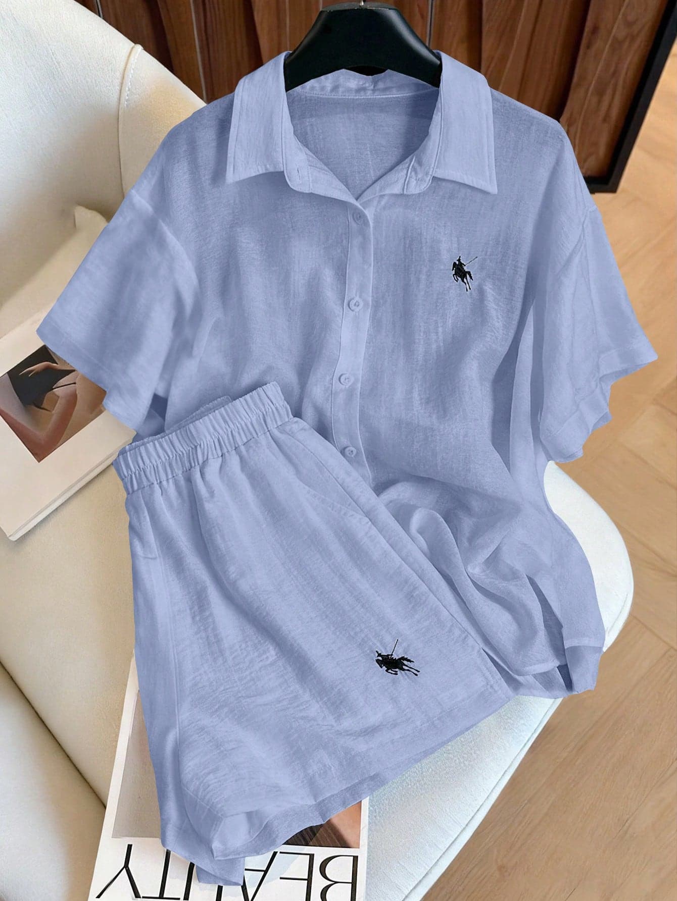 Resyla Vintage Casual Loose 2 Pieces Set, Fashion Versatile