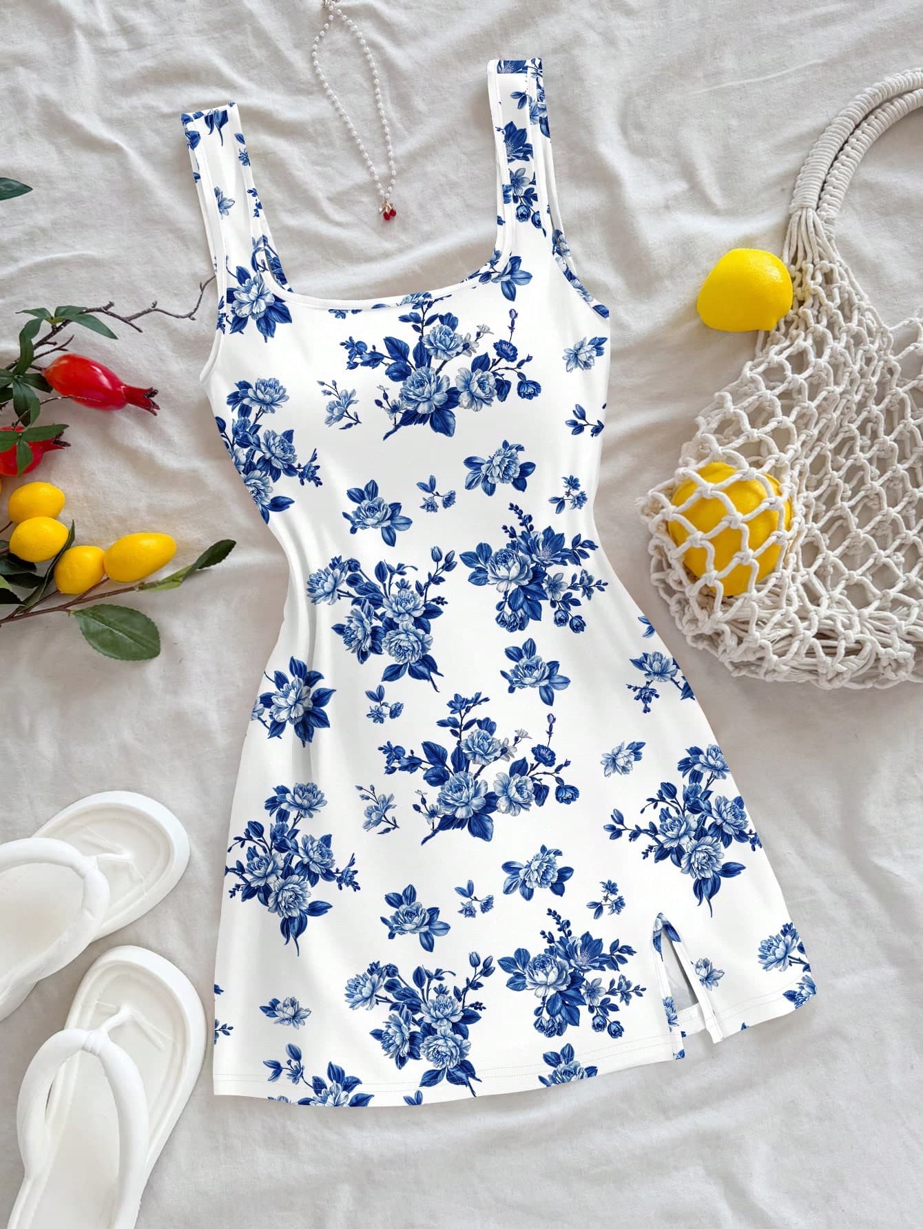Soleia U-Neck Backless Mini Dress For Women, Suitable For Summer,Summer Dresses For Women