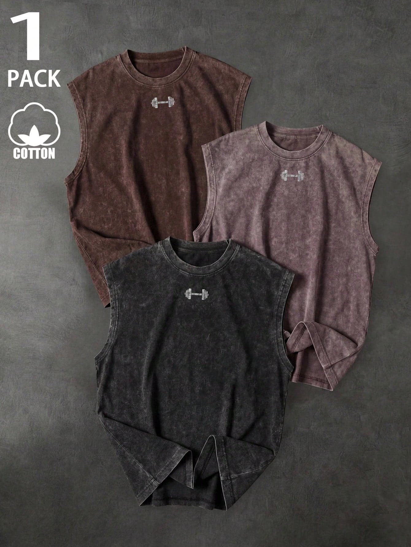 Sport MetroGents Men's Crew Neck Sleeveless Vintage Casual Summer Versatile Sports Tank Top, Gym