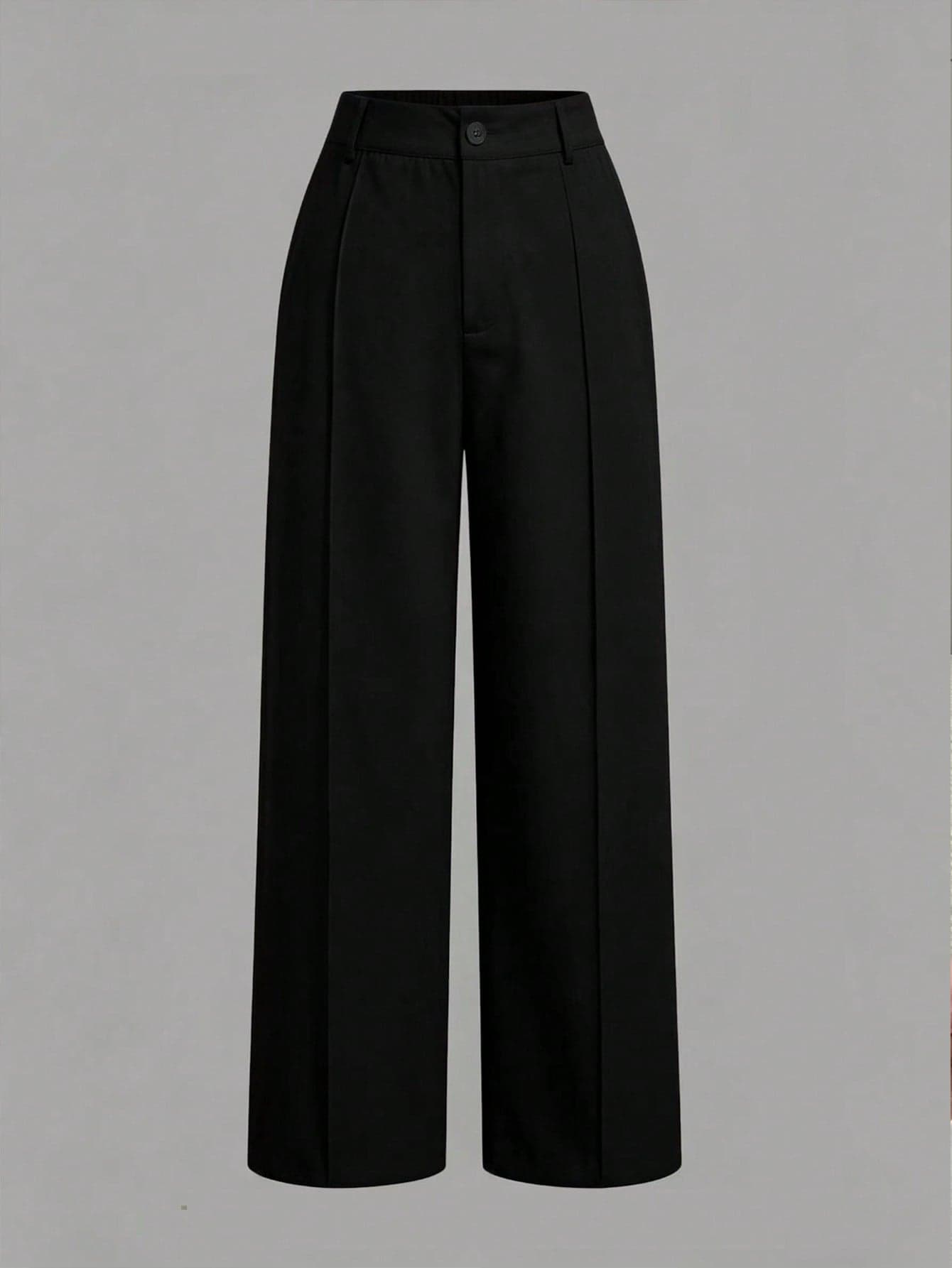 Sweetra CURVE Women's Straight, Loose And Long Wide Leg Pleated Pants, Suitable For Work And Commuting, Spring/Summer Fall Cloth For Women