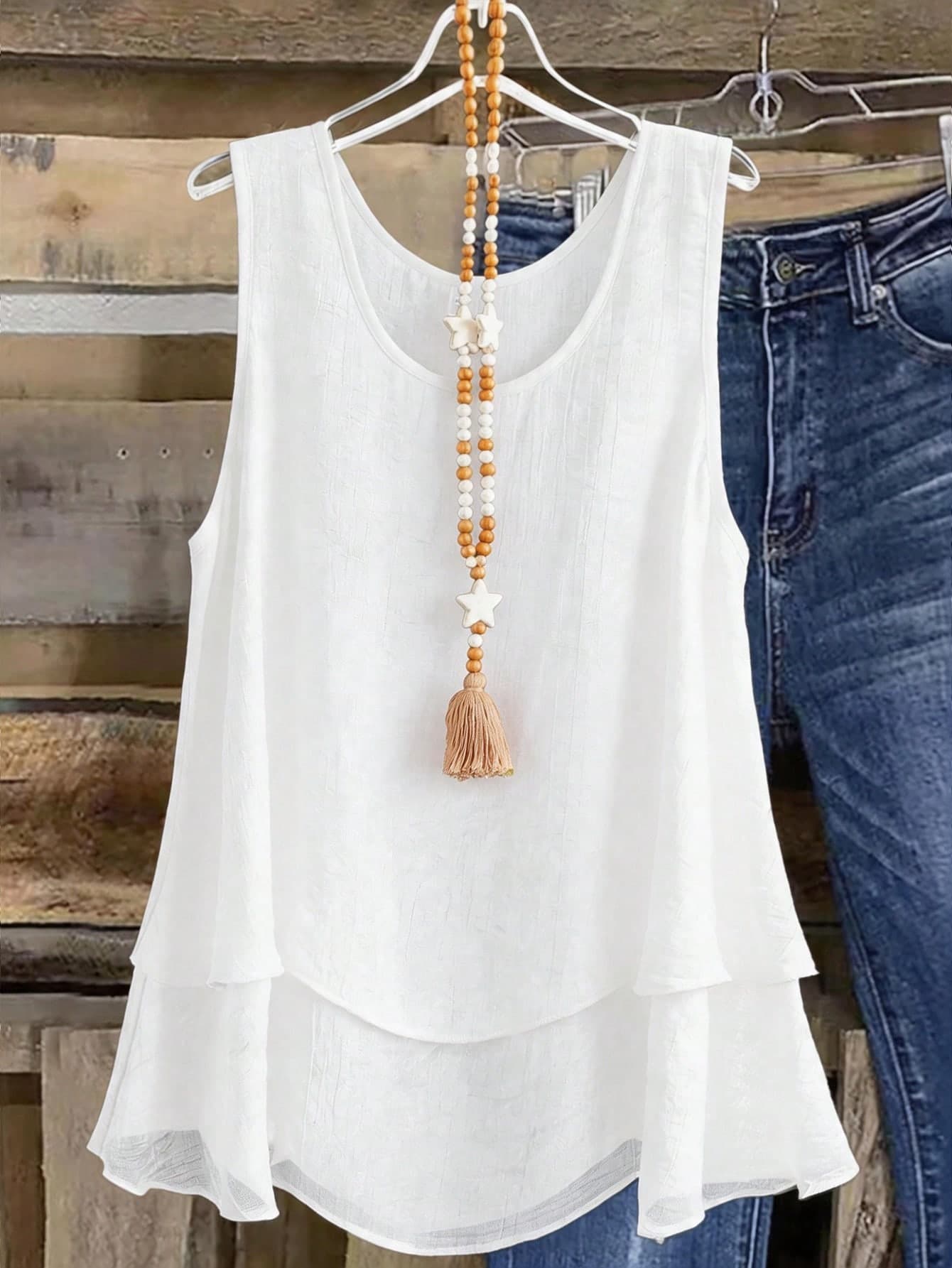 Linhara Plus Size Women's Romantic Spring/Summer Fashionable Versatile Daily Commute Camisole