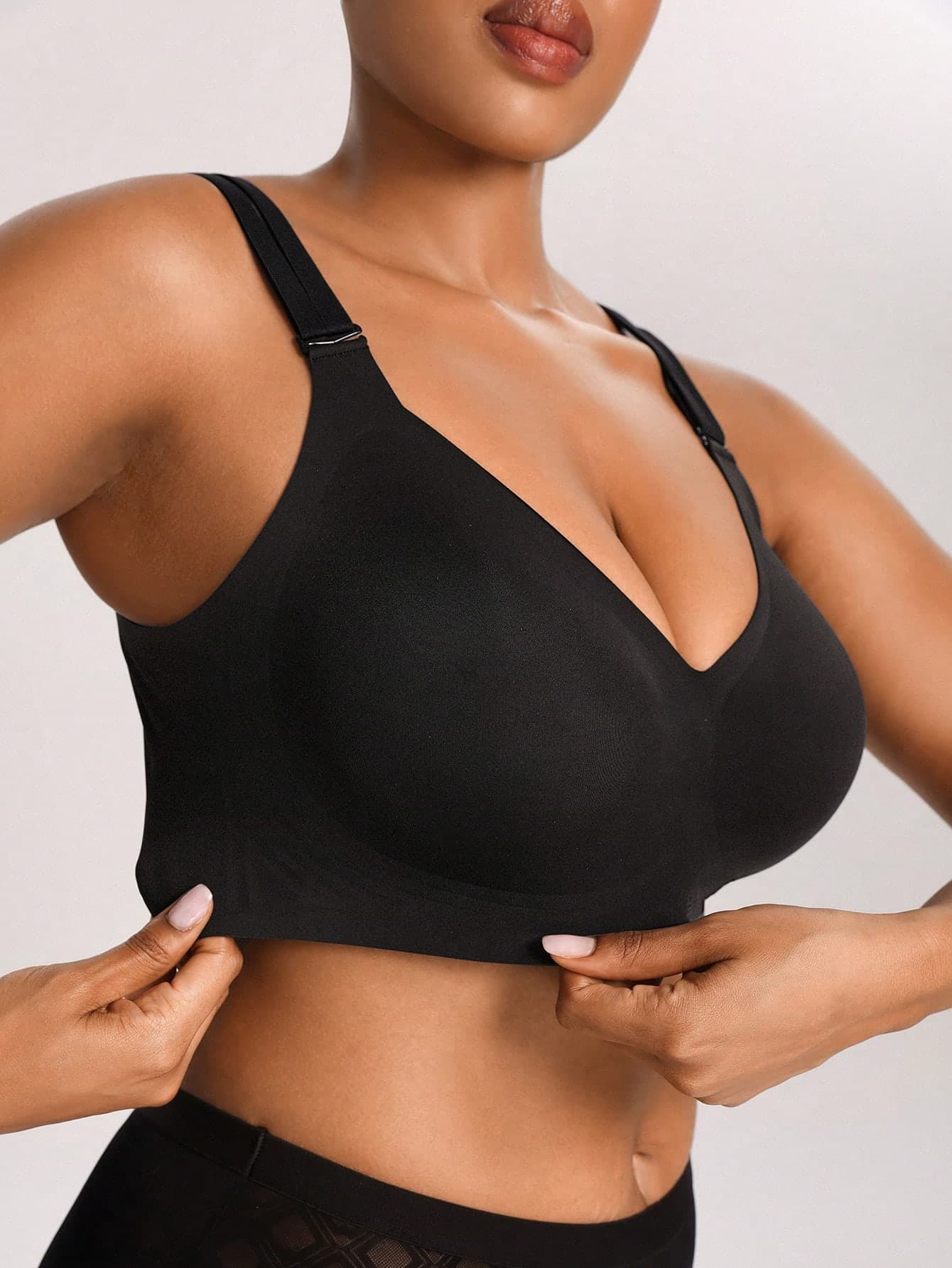 Barelissa Plus Size Women Lift And Gather Wireless Bra, Prevent Sagging, Reduce Side Bulge, Invisible Seamless Bra