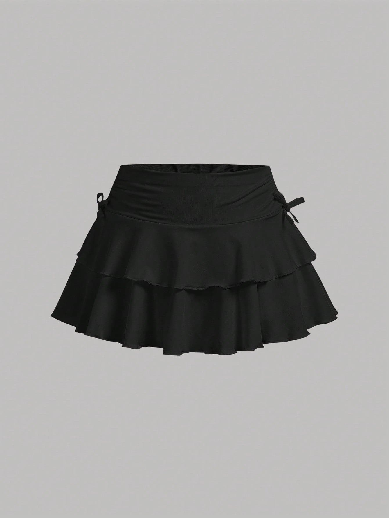 SHEIN Girlism Kids Teen Girl's Drawstring Waist Pleated Casual Skirt With Built-In Shorts Back To School Schoolgirl Skirt Teen Girl Clothes