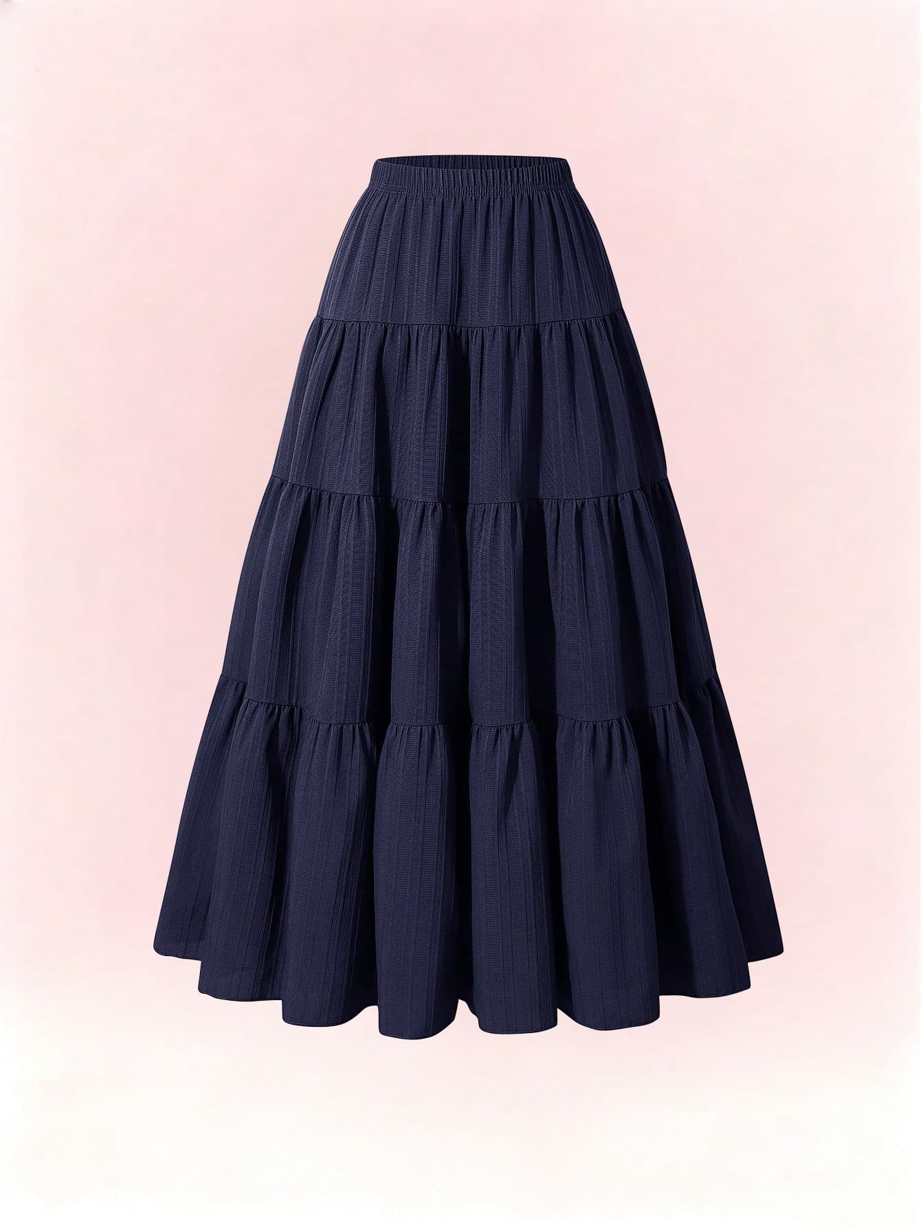 Elegant Choice For Your Little One: Girls' White Woven Crinkle Skirt, Unique Texture, Exquisite Details, Lively Pleats, Showcasing Sweet Elegant, Essential For Outings.