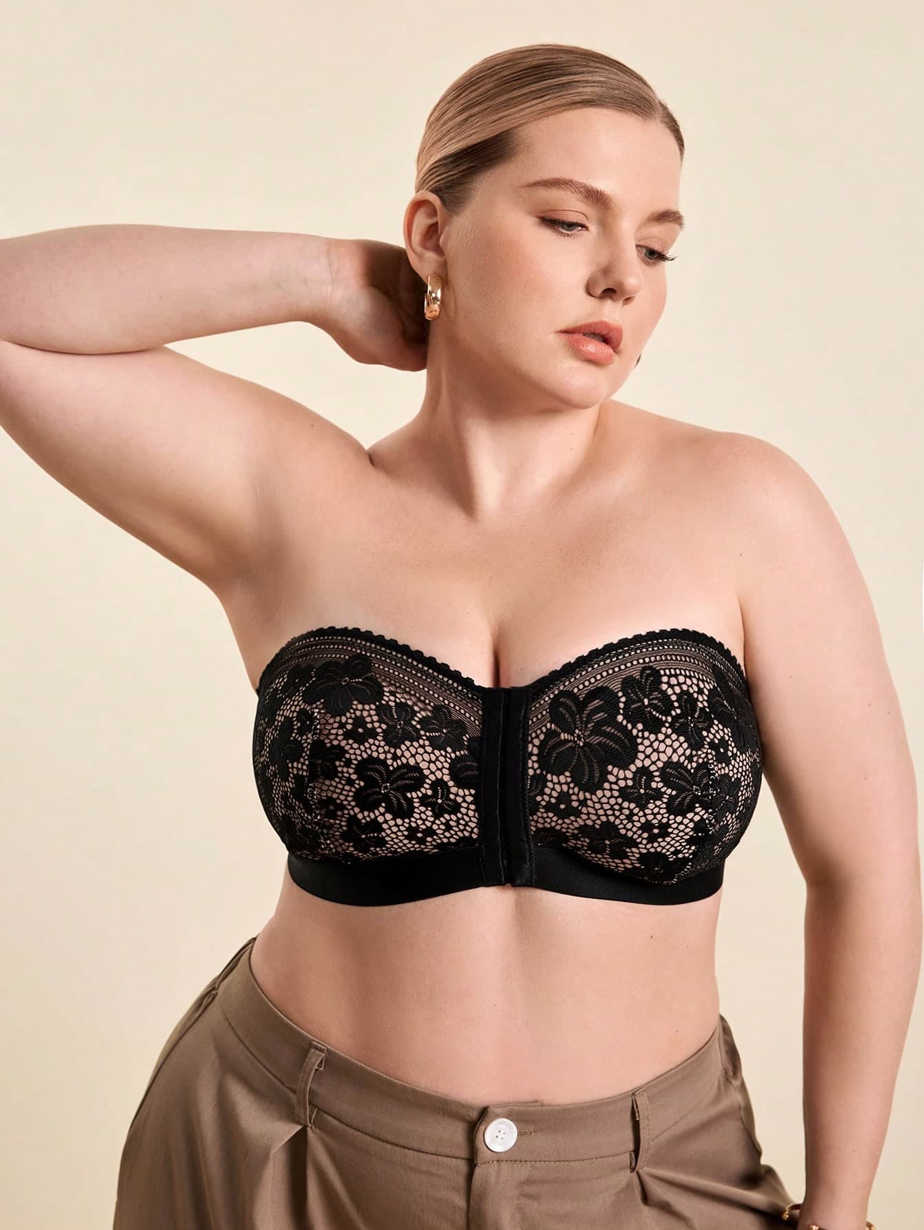 Hourtrue Women's Strapless Bra, Wireless Comfort Bra