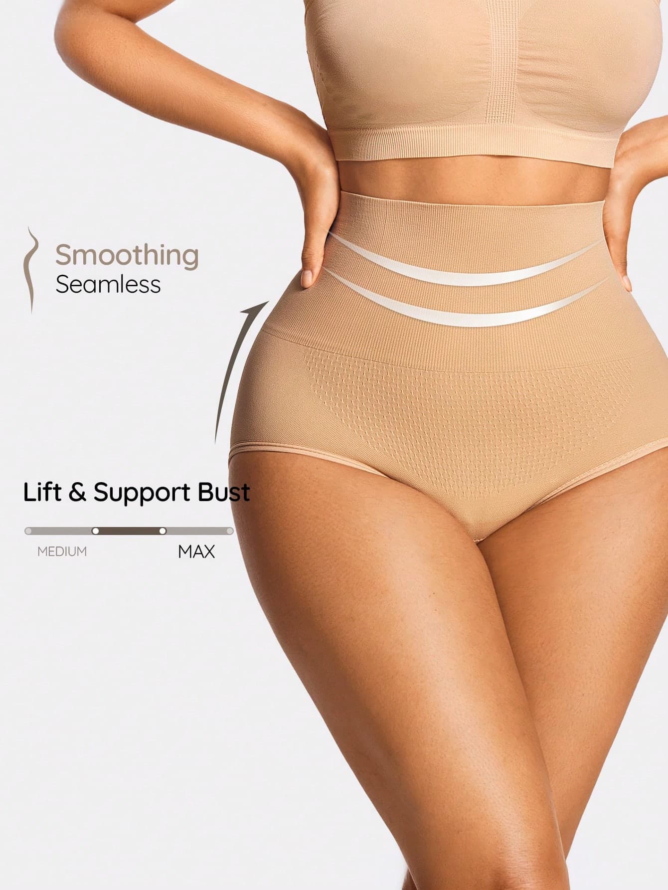 SHAPORA Women's High Waist Shapewear Bottoms, Panty
