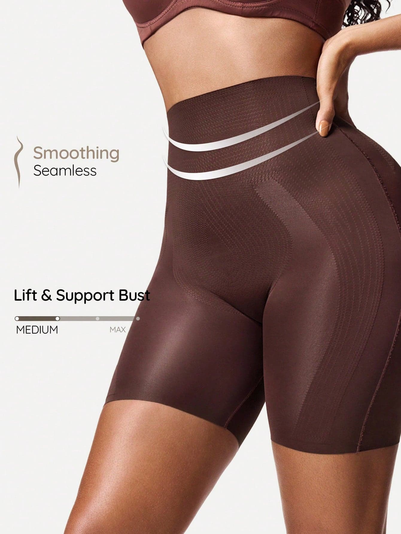 SHAPORA Women's Solid High Waist Casual Slim-Fitting Shapewear Bottoms, Panty