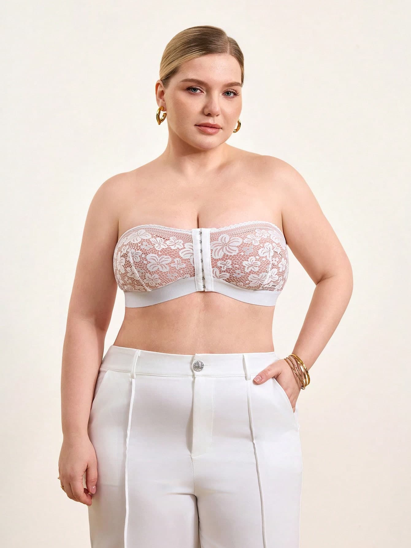 Hourtrue Women's Strapless Bra, Wireless Comfort Bra