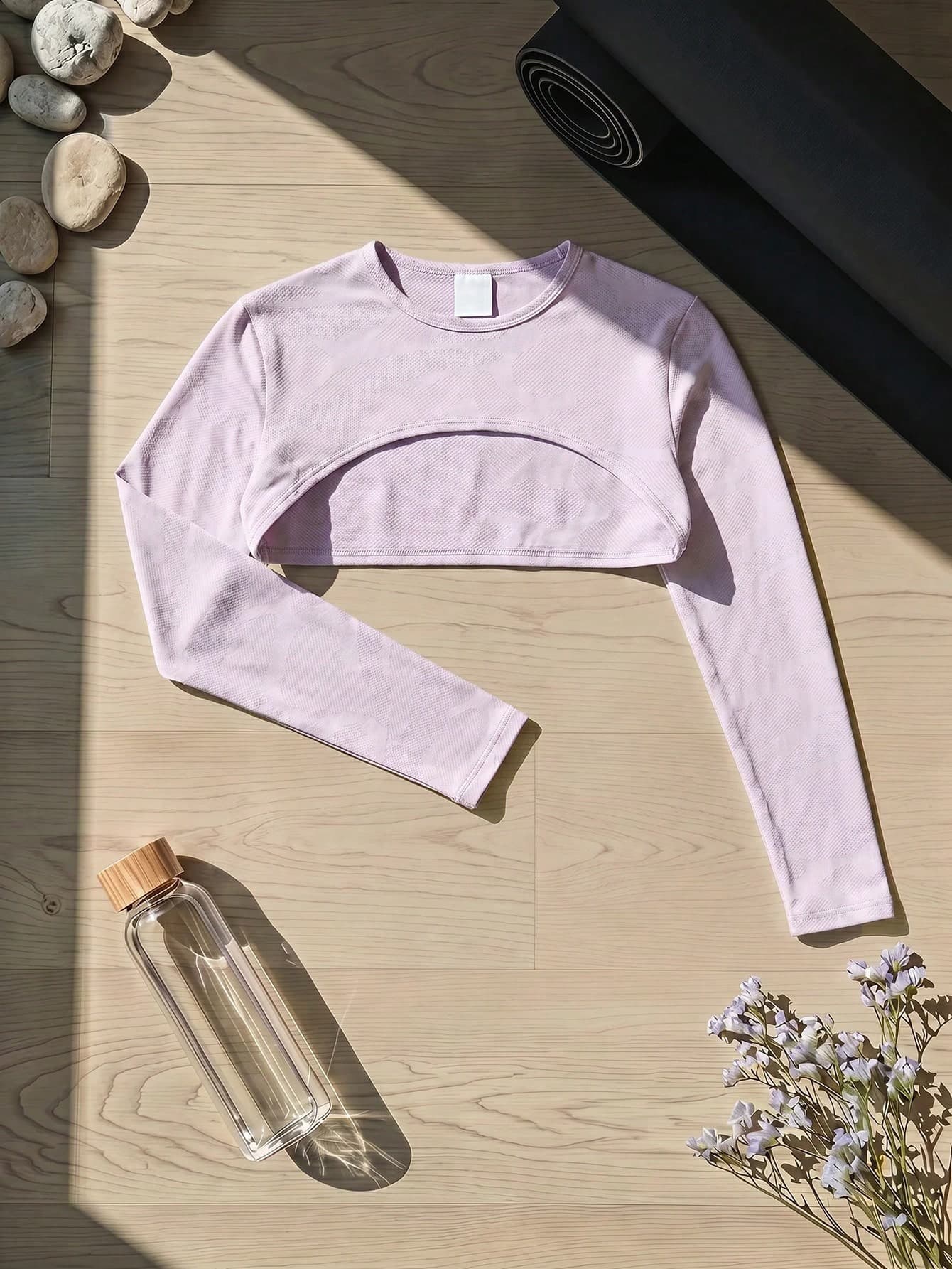Cheerettes Women's Solid Color Round Neck Casual Versatile Daily Travel Sports T-Shirt