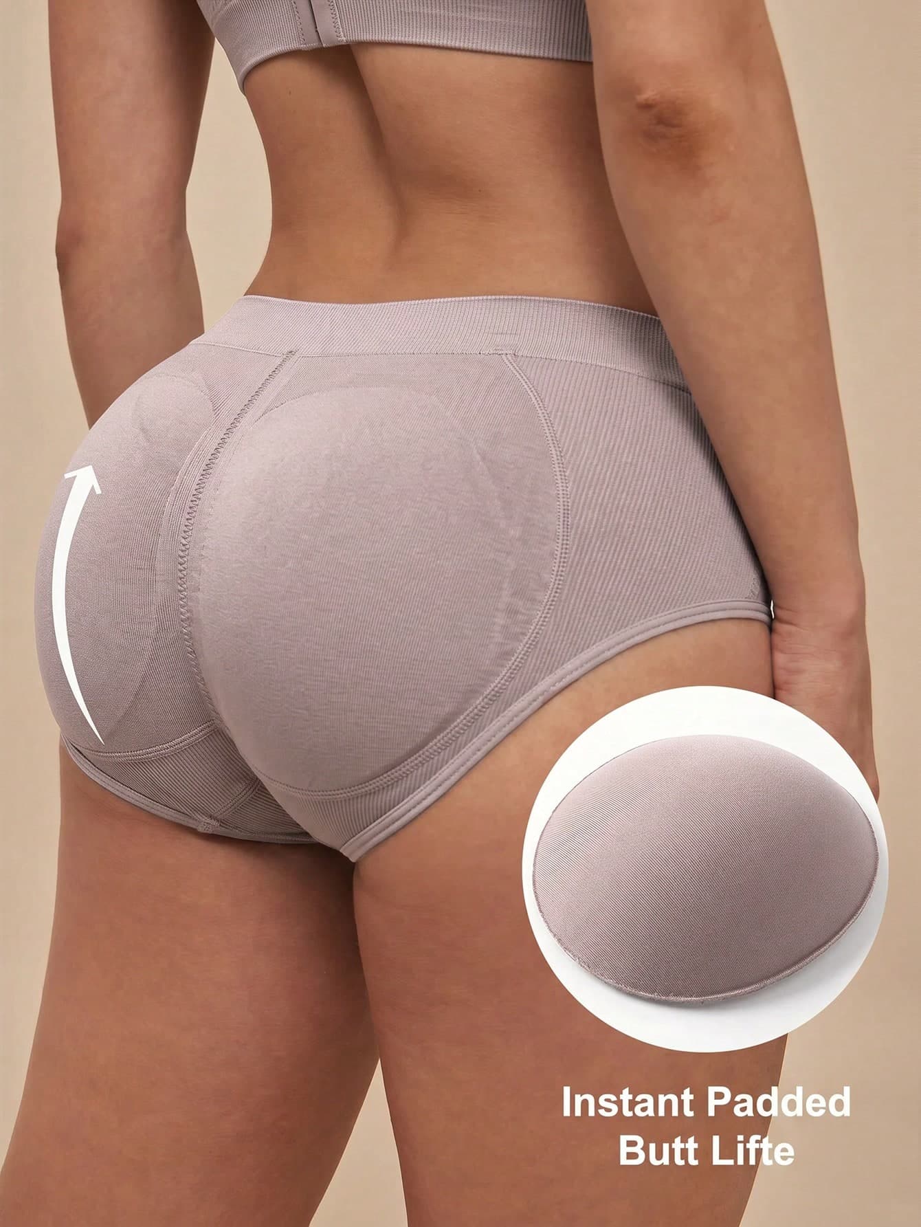 Silquee Stretchy Comfortable Skin-Friendly Solid Color Women Shapewear Panties