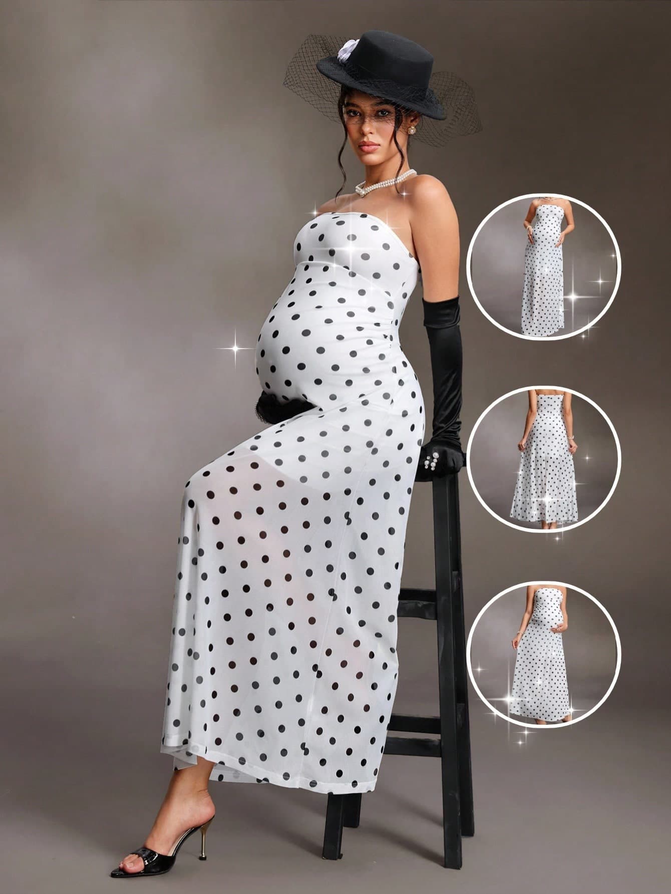 Cheriluna Maternity White Maternity Dress, Fresh Minimalist Elegant Noble Wear, Summer Dress, High Elasticity Gender Reveal Maternity Photoshoot