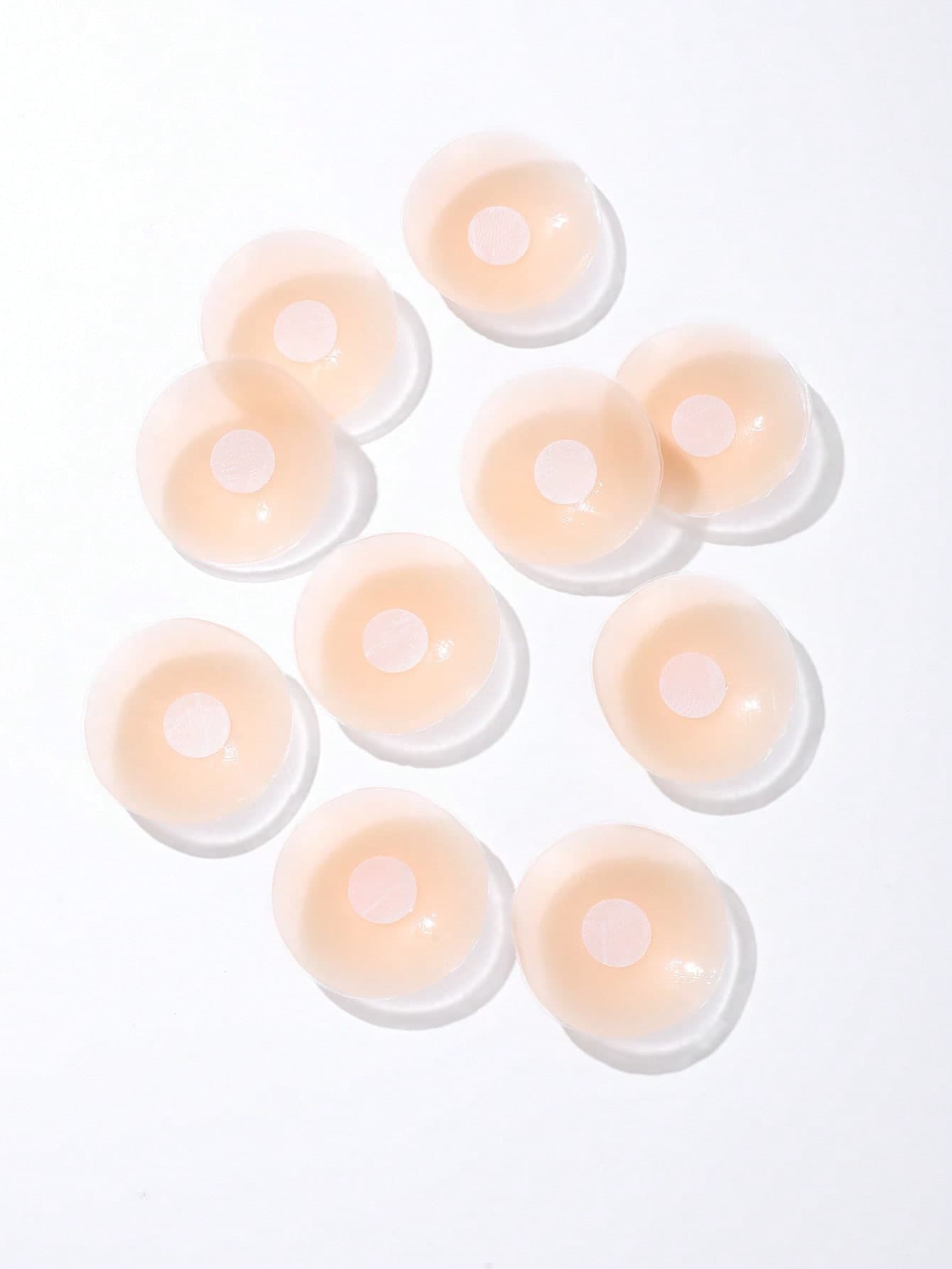 10pcs/Pack Silicone Invisible Nipple Cover Boob Pads, Waterproof, Ultra Thin, Anti-Chafing