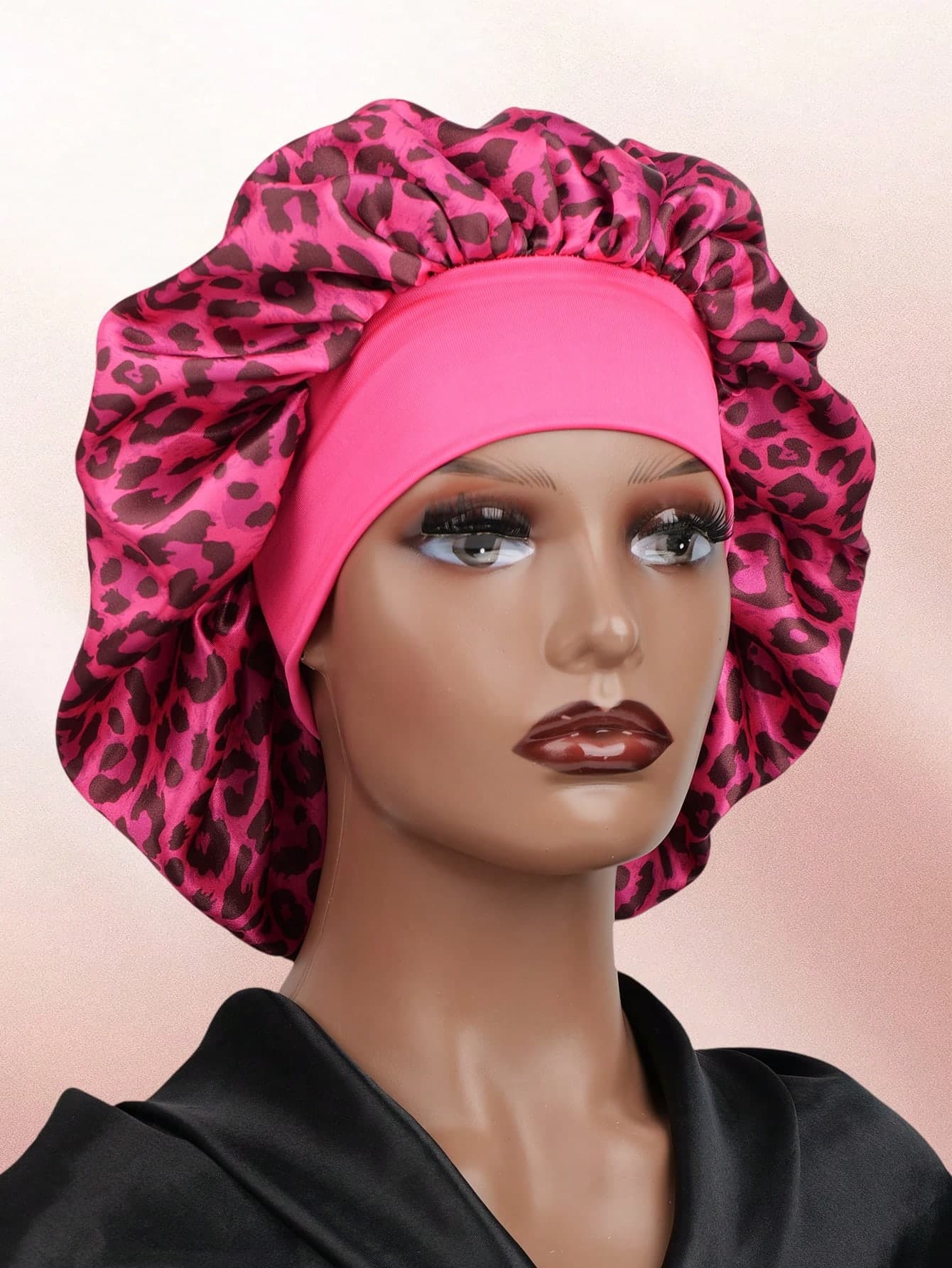 7cm Wide Brim Elastic Band Sleep Cap, Wig Cap Hair Sleep Cap Sleep Bonnet,Summer,Beach,Hat