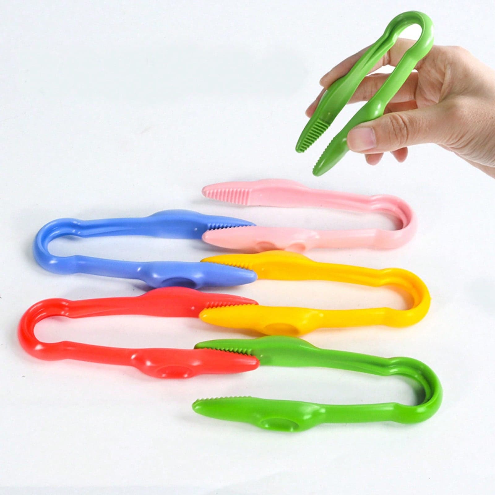 Colorful Plastic Tweezers Children's Montessori Educational Tools, Kids Fine Motor Skills Insect Grabber, Large Tweezers For Observation Experiments